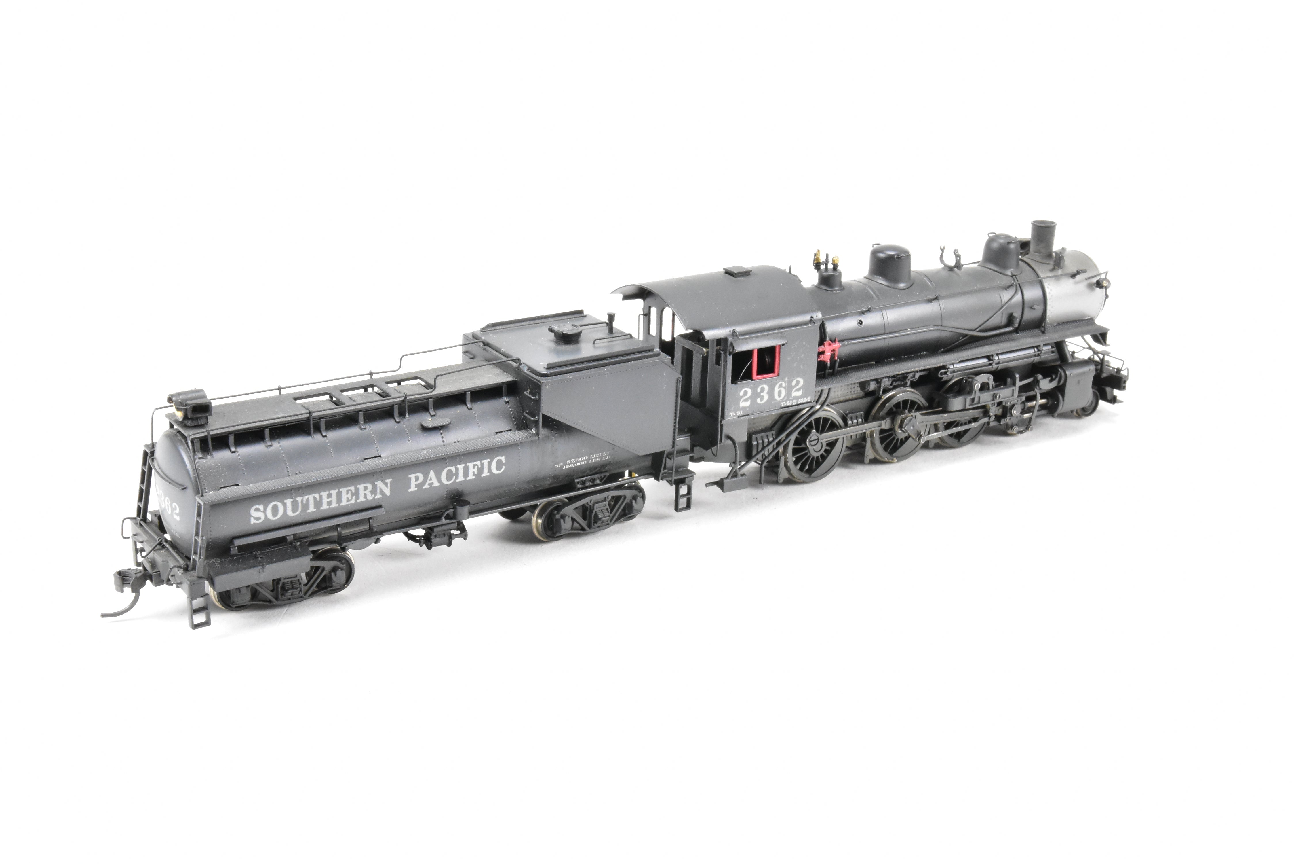 HO Scale Brass Steam Locomotive - Westside Model Co. Southern Pacific Class T - 31 4 - 6 - 0 CP #2362 with Weathered Finish