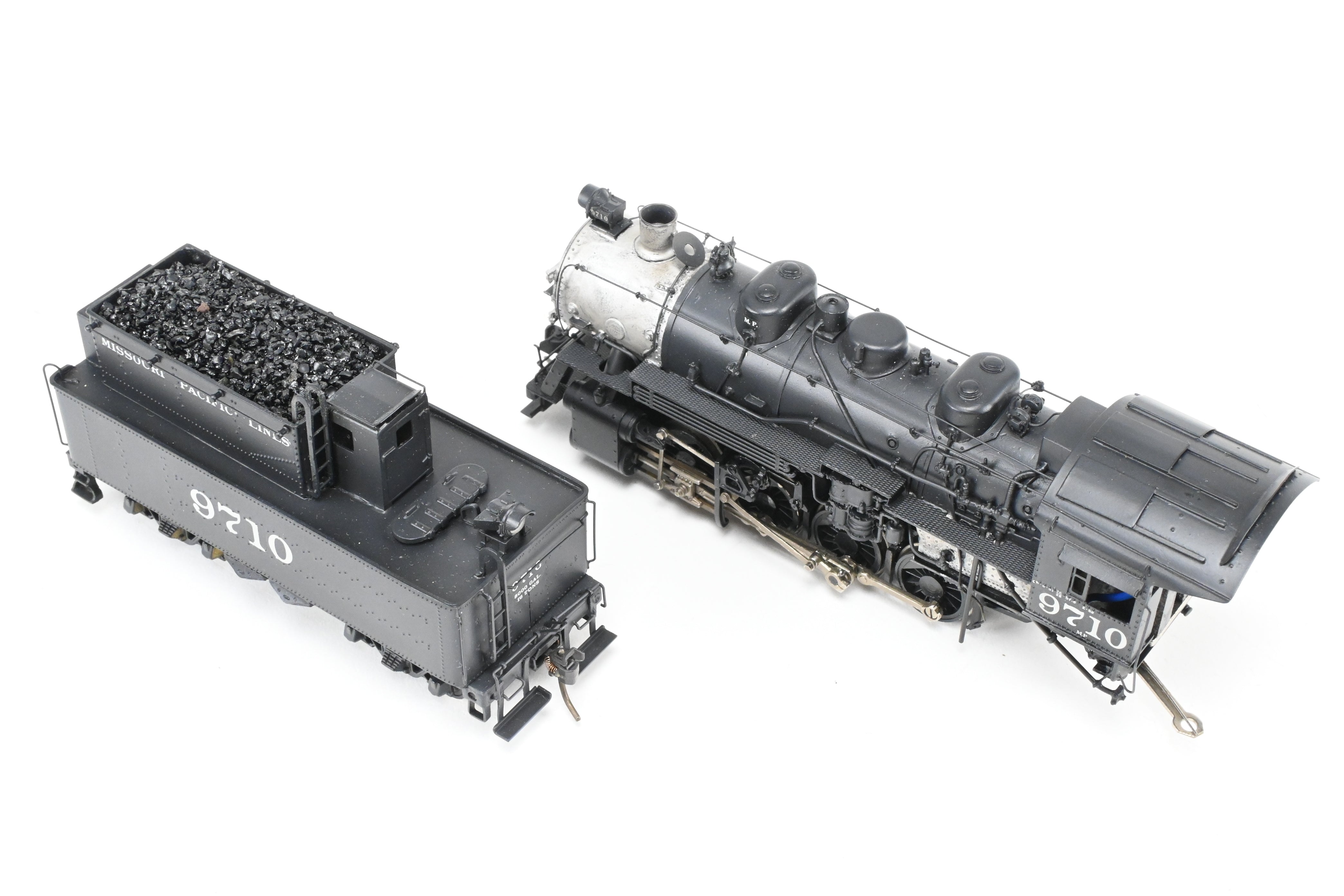 HO Scale Custom-Made Brass Missouri Pacific 0-8-0 Locomotive Model, CP No. 9710, Scratch Built by Joe G. Collias - One of a Kind