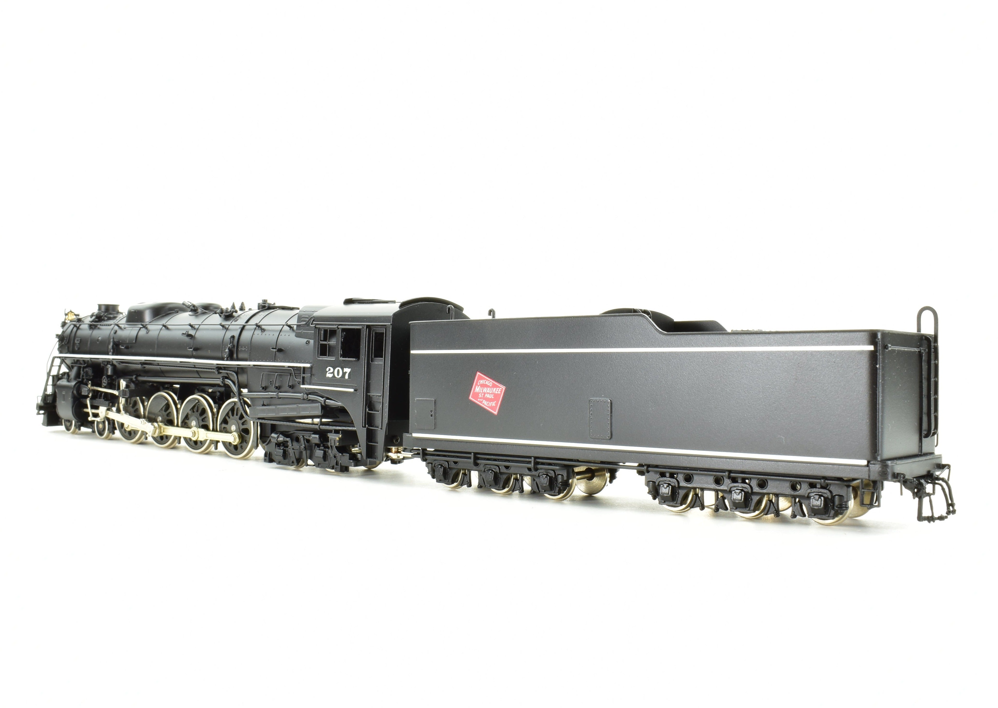 Rare HO Scale Brass Model Train - PFM Fujiyama Milwaukee Road 4-8-4 Class S-2 1985 Factory Painted