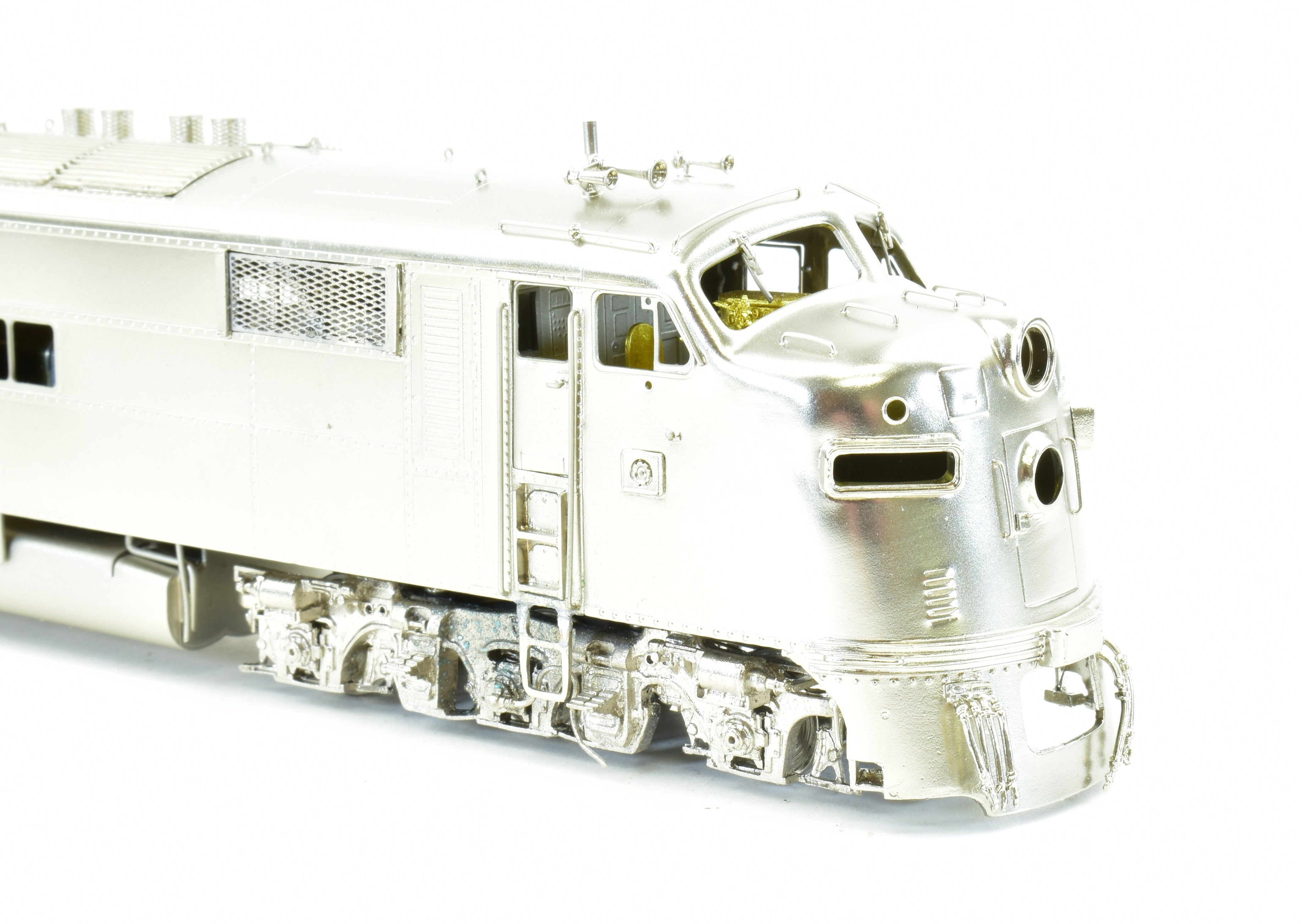 HO Scale Brass Model Train - Overland Models, Inc. CB&Q - Burlington Route EMD E7A Factory Plated Locomotive from 1966 Era