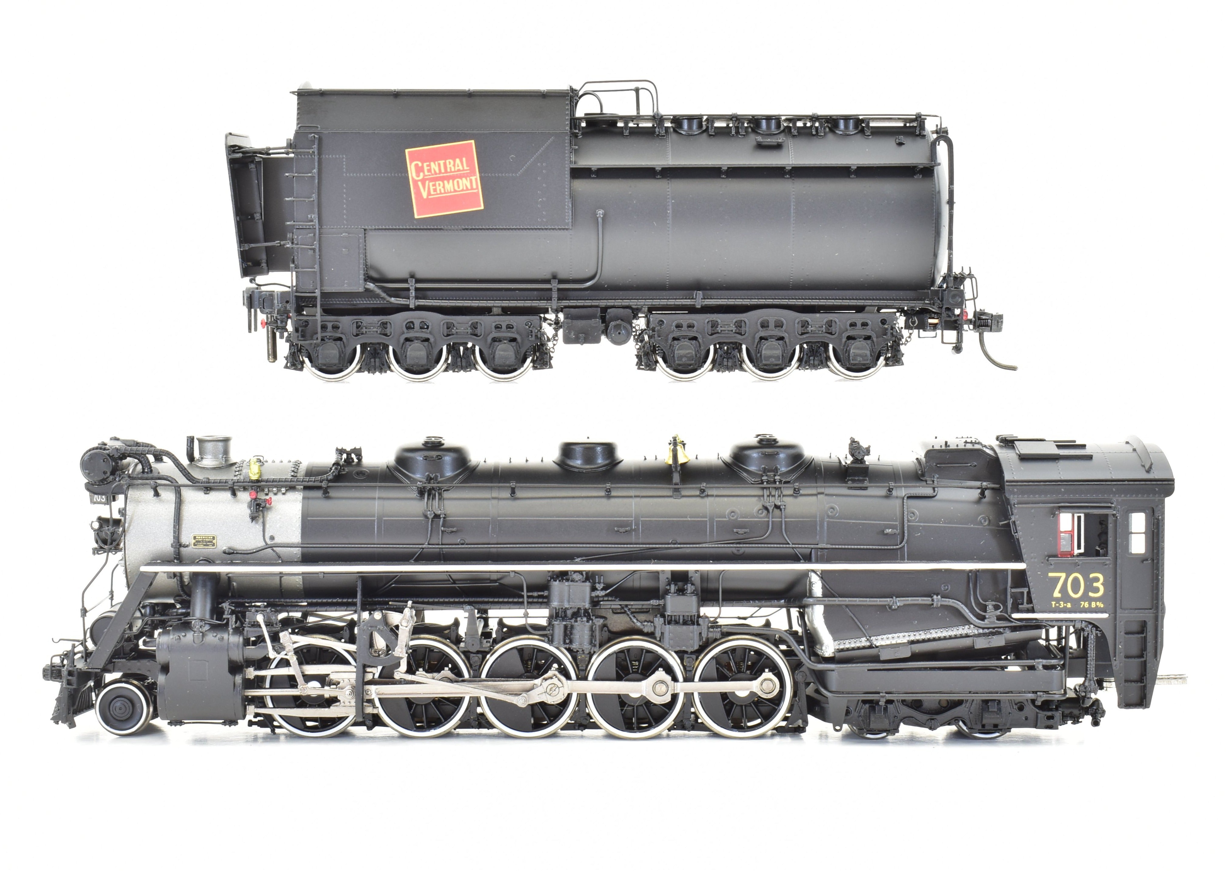 HO Scale Brass Division Point CV Central Vermont T3a 2-10-4 FP #703 Model