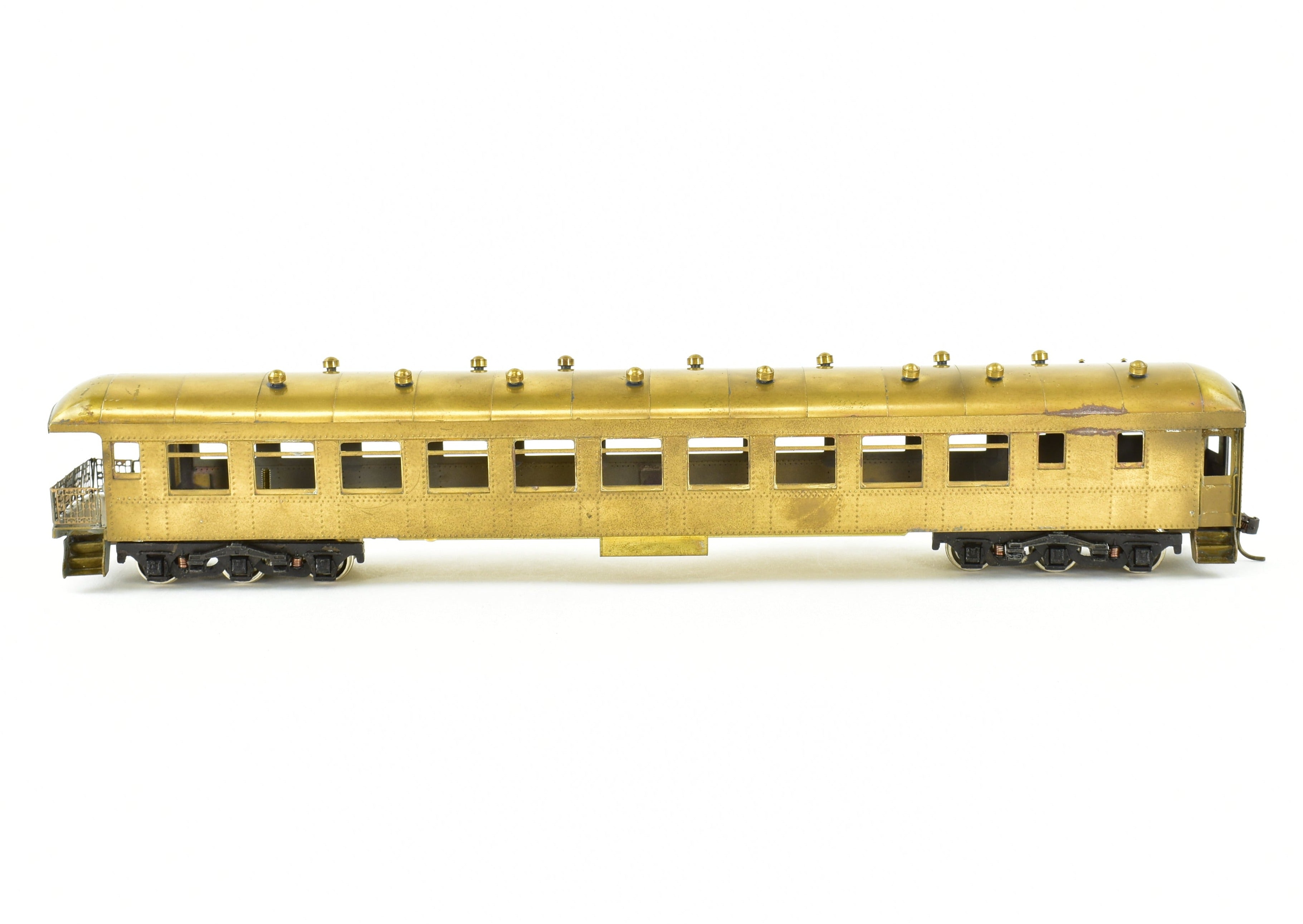 HO Scale Brass Ken Kidder Illinois Central Harriman Observation Car with CV Trucks