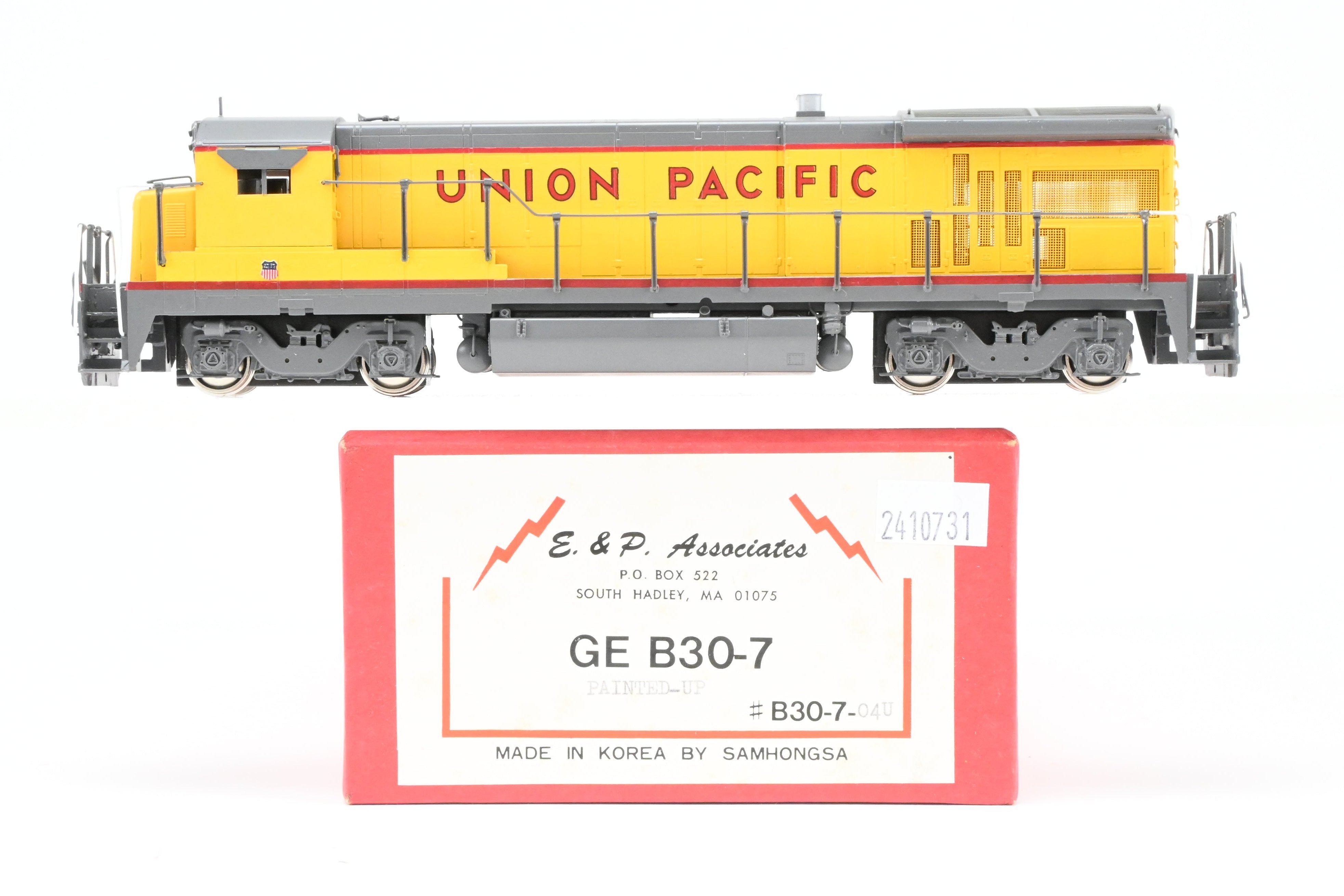 HO Scale Brass Union Pacific GE B30 - 7 Model Locomotive by E&P Associates, Factory Painted and Lettered with High - Quality Finish