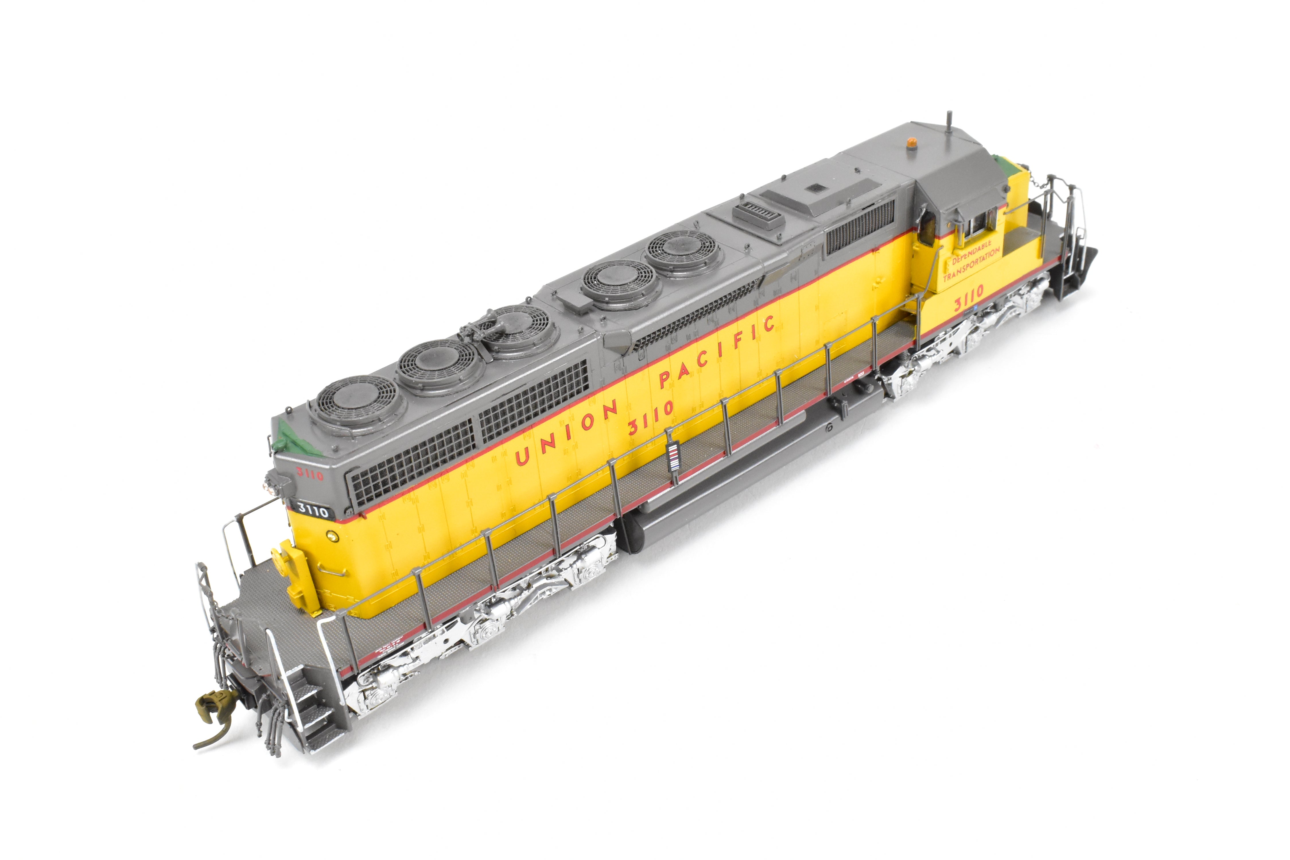 HO Scale Brass Model Train by Overland Models Inc. - Union Pacific EMD SD40 Locomotives with Road Numbers from 3083 to 3122, Specifically CP #3110
