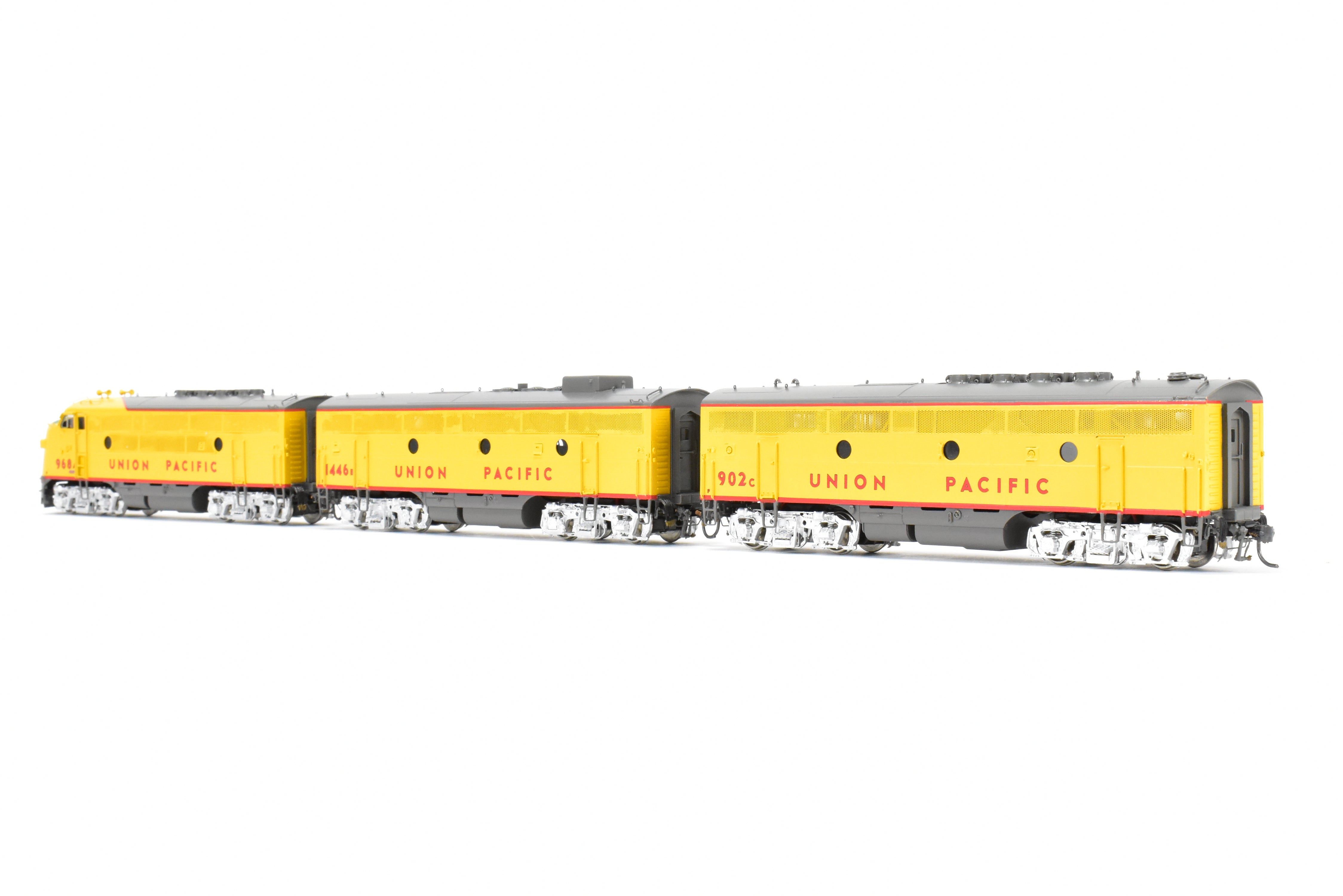 HO Scale Brass OMI Union Pacific EMD F-3 PH II A/B/B Powered Set