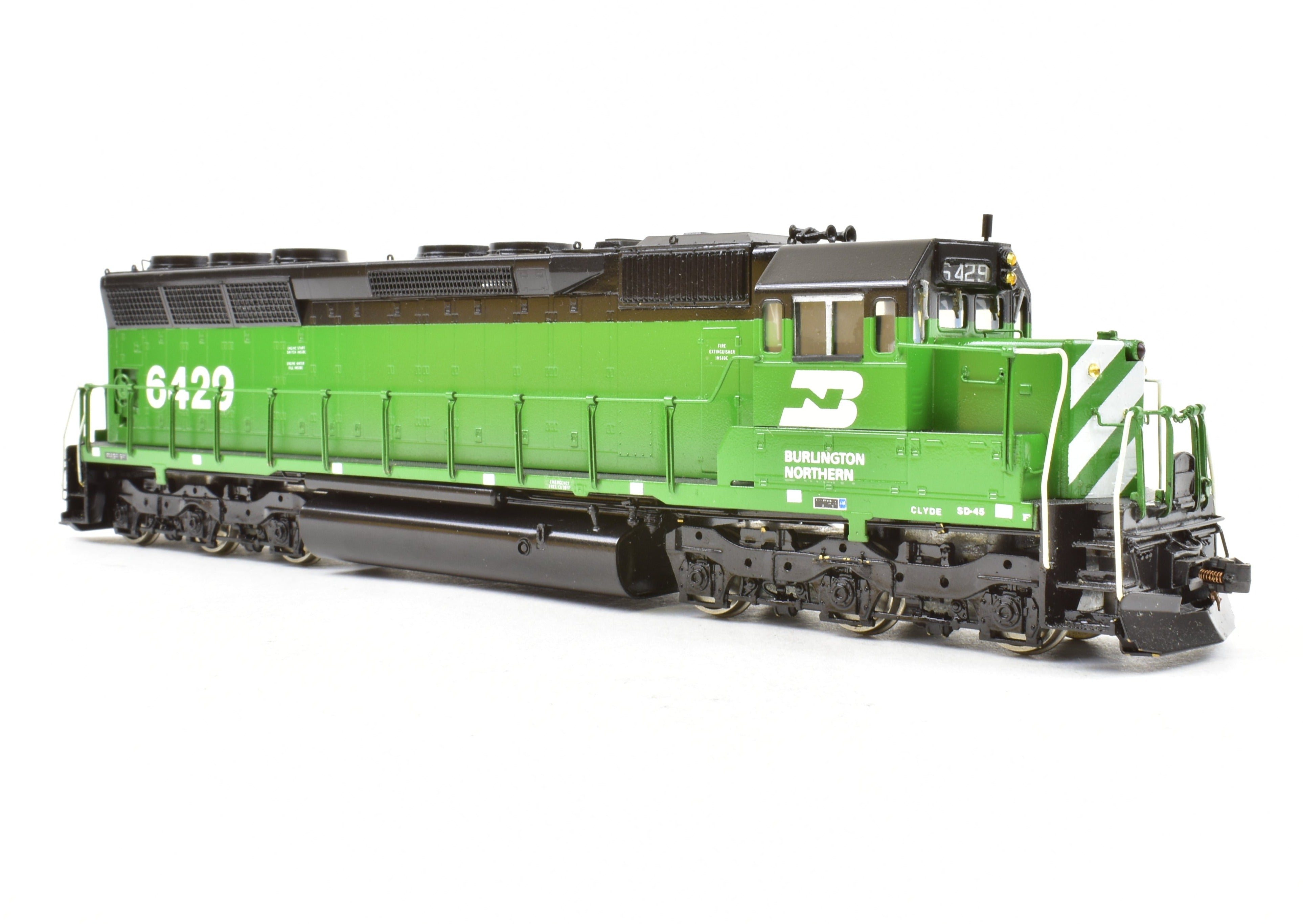 HO Brass Oriental Limited Pro-Painted EMD SD45 3600 HP Low Hood Burlington Northern & NP Version