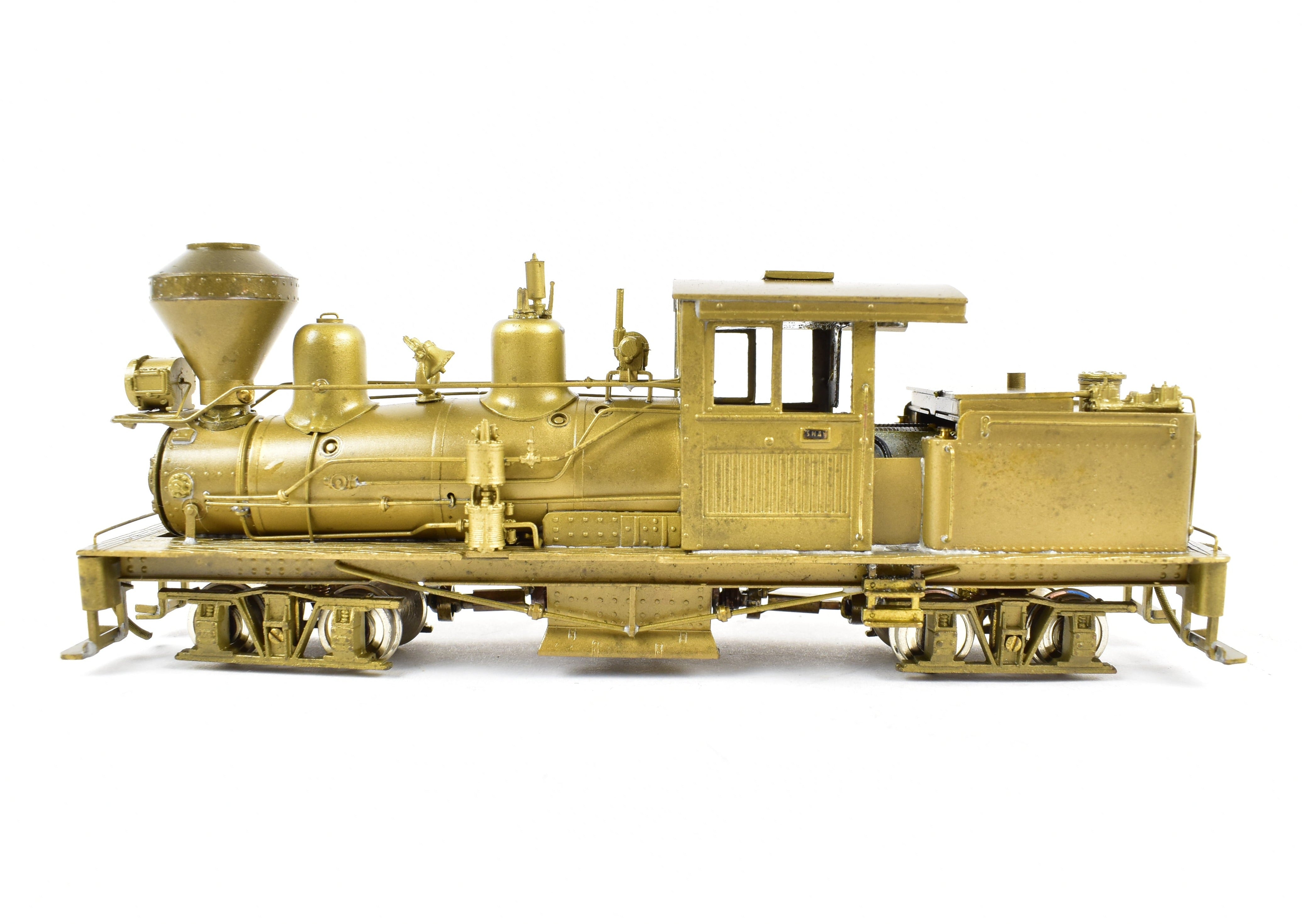 HOn3 Scale Brass Model Train - Pacific Fast Mail (PFM) - United Cowichan Railroad 25 - ton Shay Locomotive