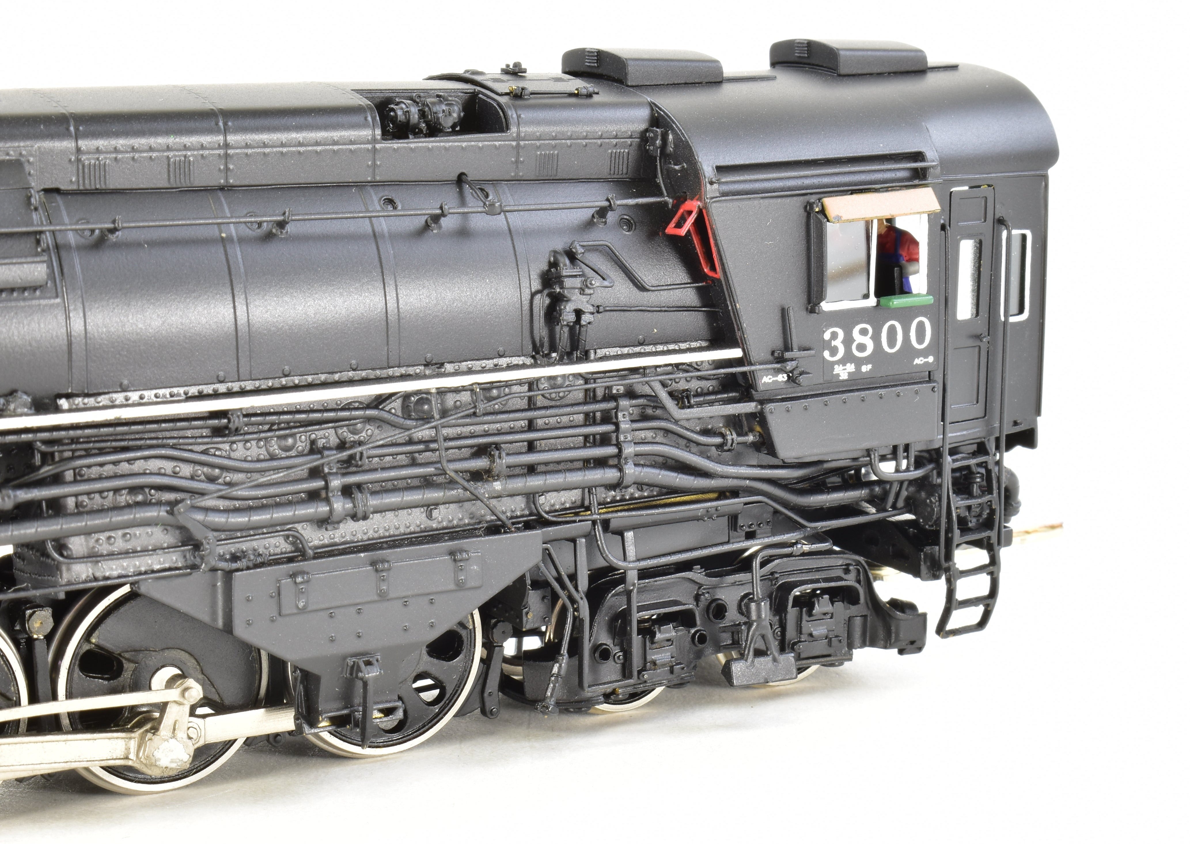 HO Scale Brass Model Train CON Key Imports SP - Southern Pacific Class AC - 9 2 - 8 - 8 - 4 Coal - Fired Passenger Locomotive #3800
