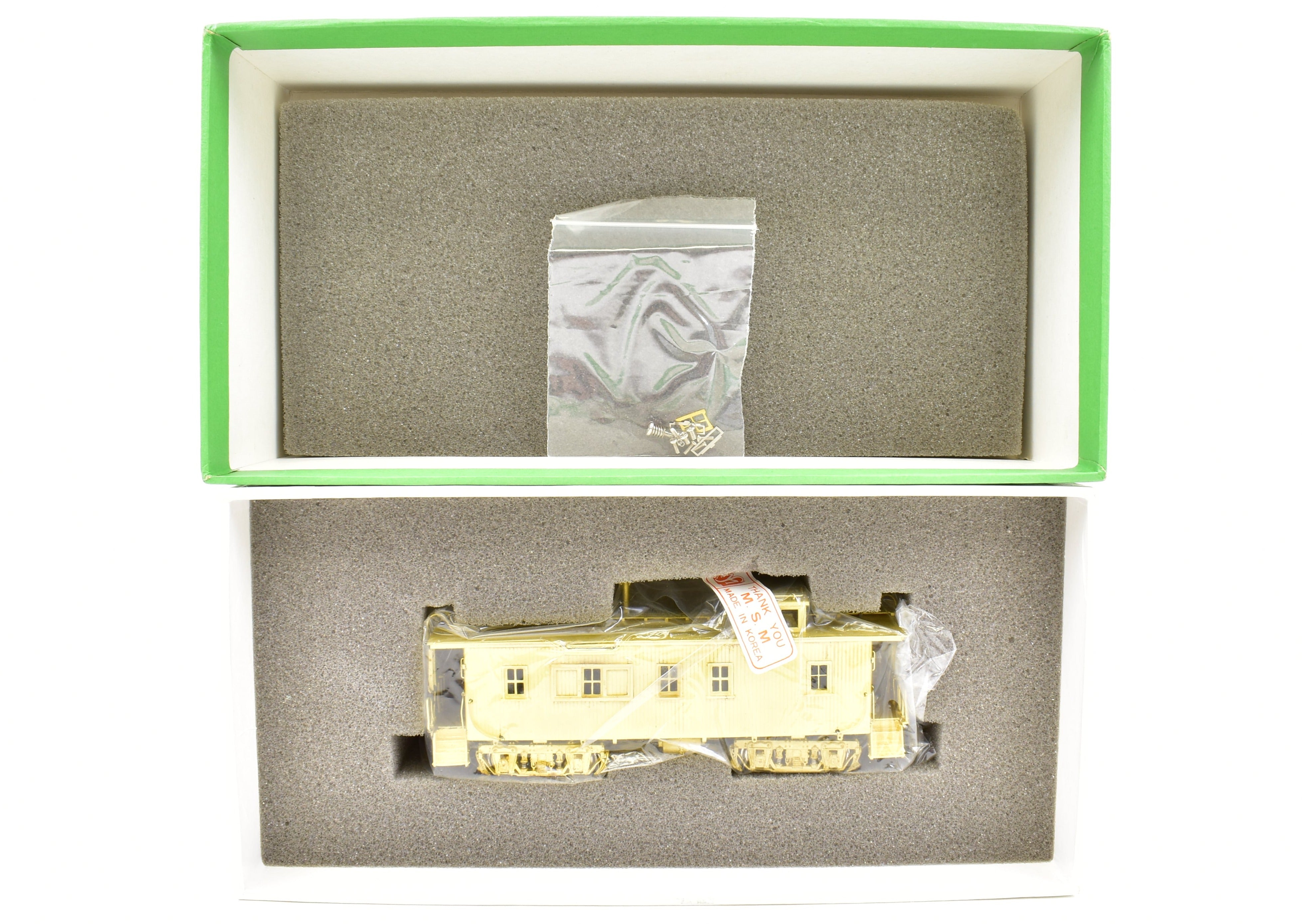 HO Scale Brass Chicago & Northwestern Wood Caboose End Windows by Overland Models, Inc. (OMI) - Ideal for Model Railroading Enthusiasts