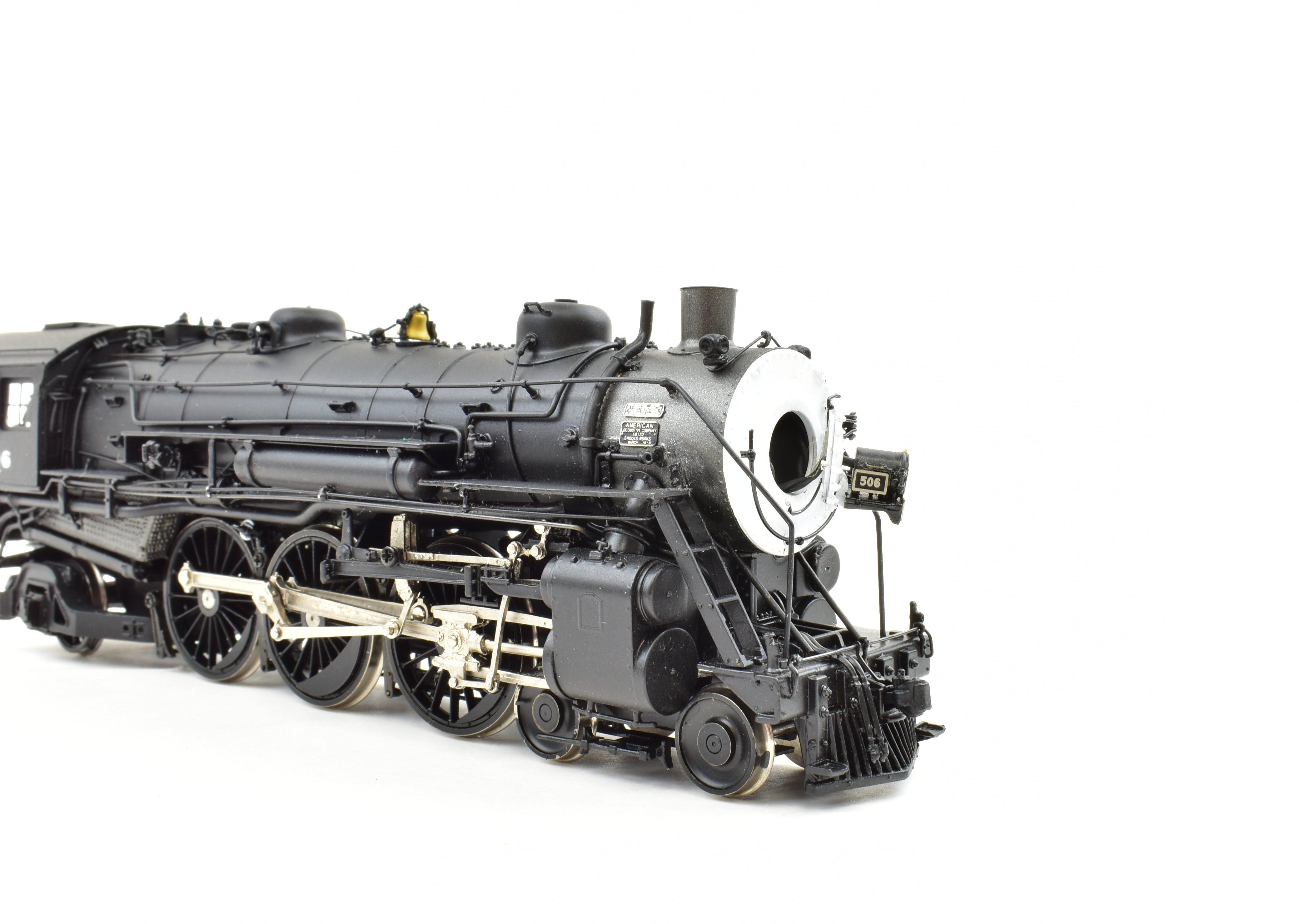 HO Scale Brass Imported Boston & Albany K-3n 4-6-2 Pacific Steam Locomotive Model Factory Painted as #506 without Lights by Key Imports