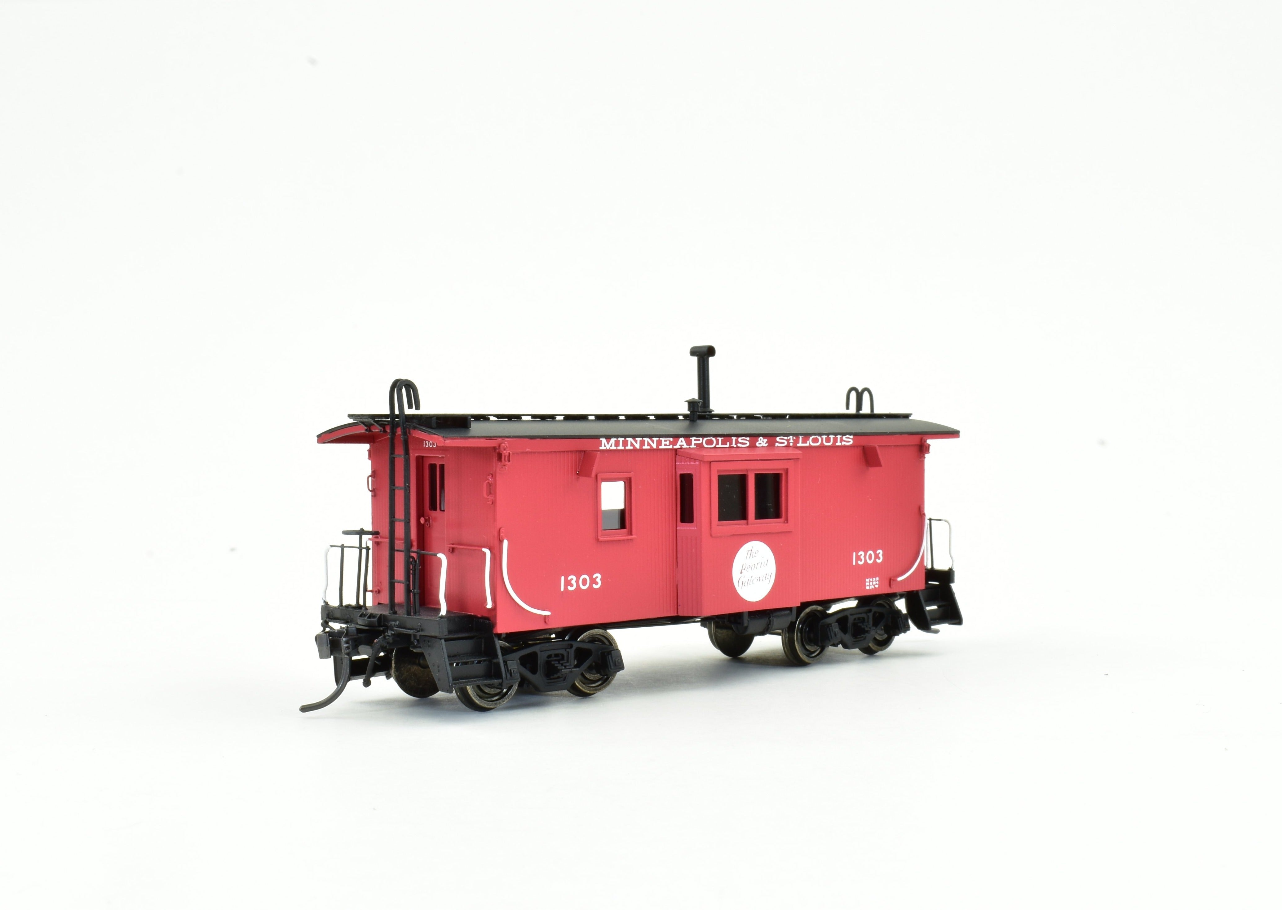 HO Brass DVP Minneapolis & St Louis Wood Bay Window Caboose Model FP 2006