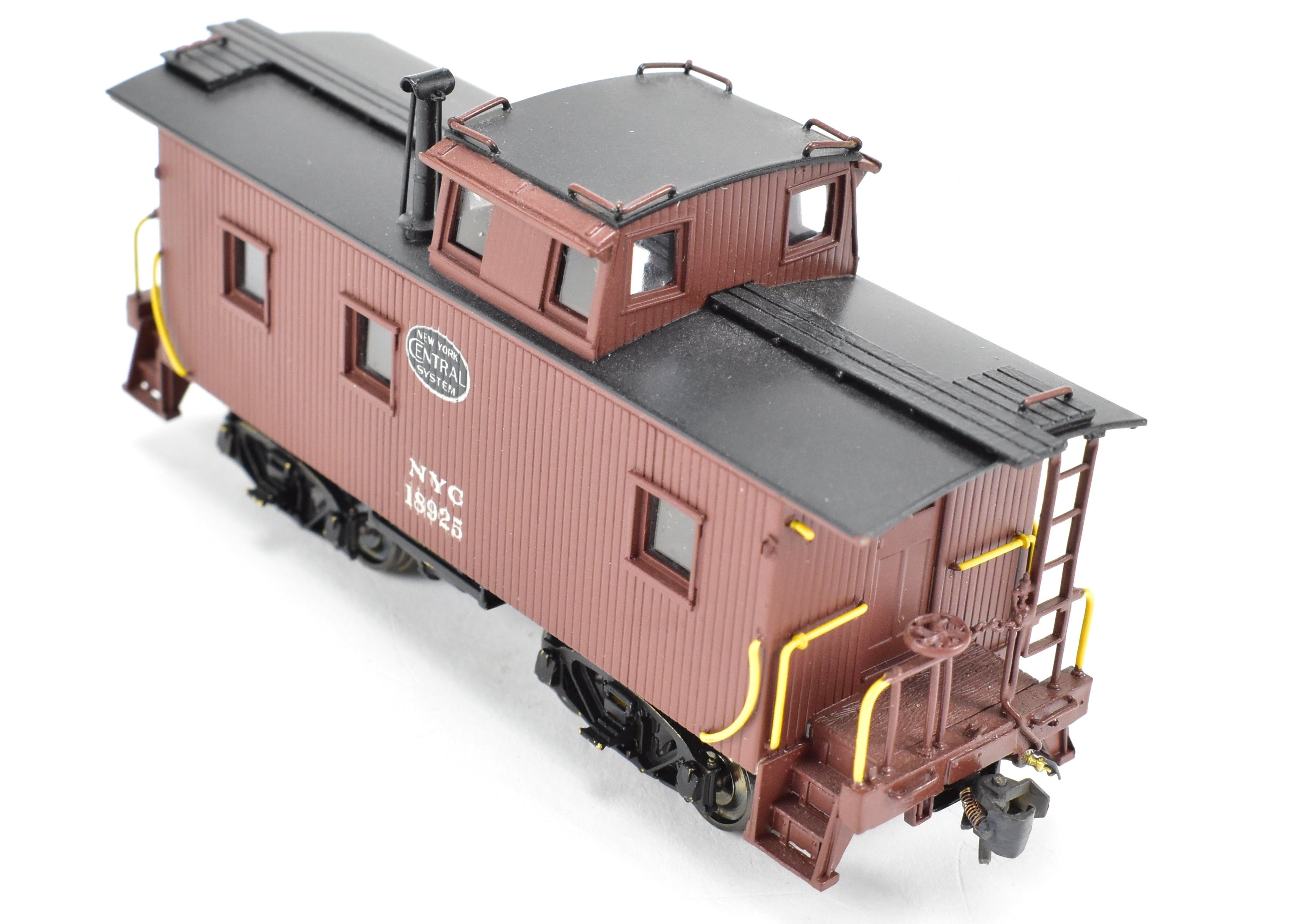 HO Scale Brass Model of Overland Models, Inc. New York Central 24-Foot Wood Caboose with FP No. 18925