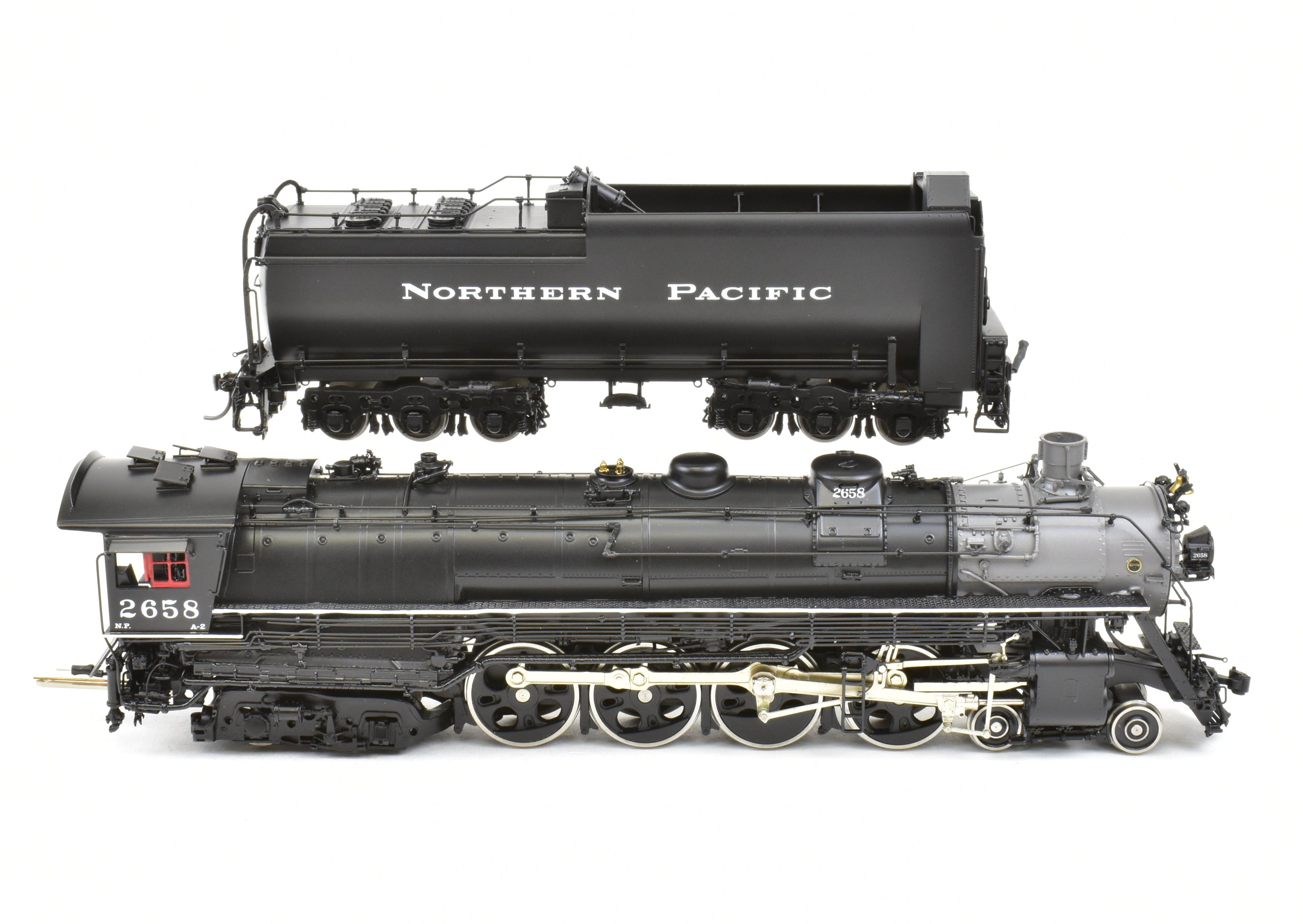 HO Scale Brass W&R Enterprises NP Northern Pacific A-2 4-8-4 Locomotive #2658