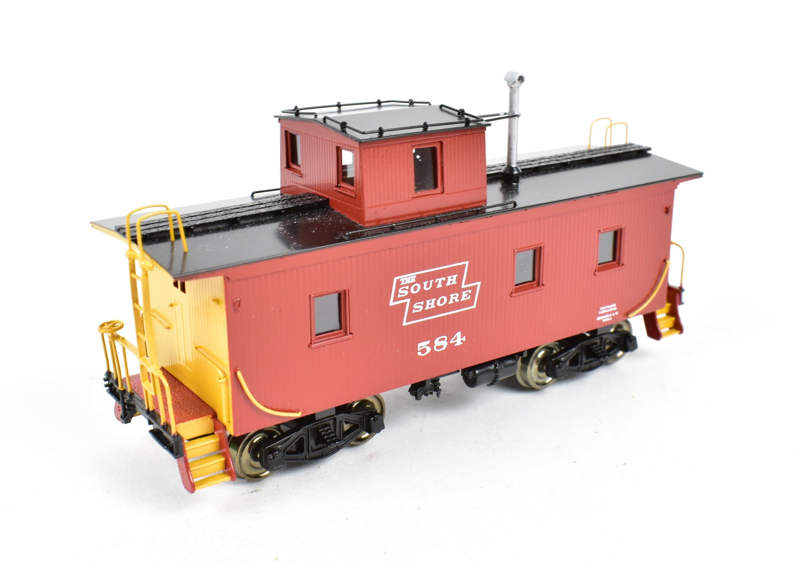 HO Scale Brass Duluth South Shore & Atlantic Shorty Wood Sheath Caboose FP No. 584 Model by Overland Models, Inc. (OMI)