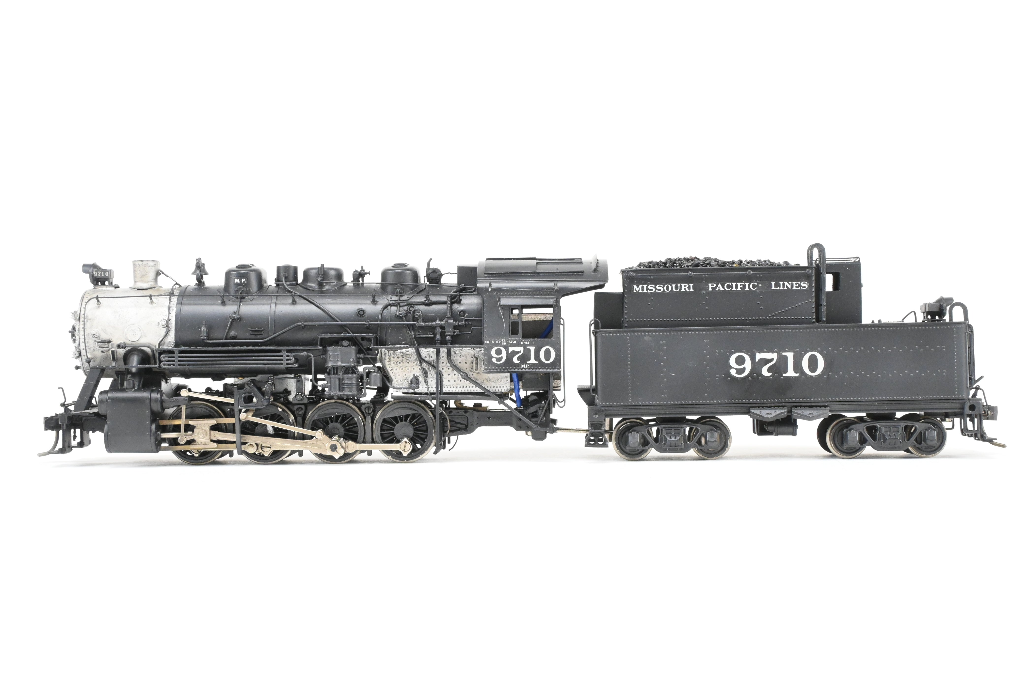 HO Scale Custom-Made Brass Missouri Pacific 0-8-0 Locomotive Model, CP No. 9710, Scratch Built by Joe G. Collias - One of a Kind