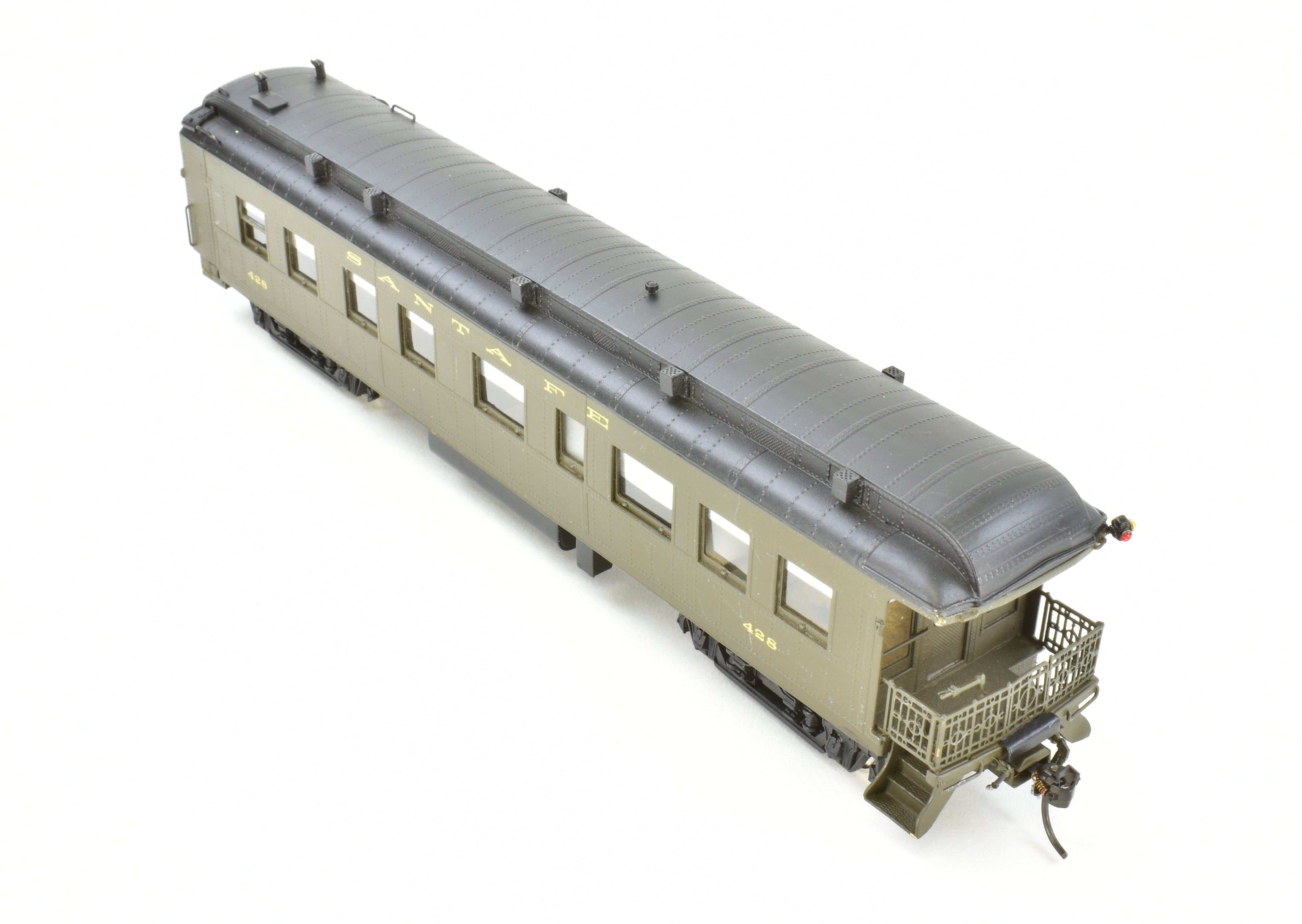 Custom Painted HO Brass Hallmark ATSF Santa Fe Superintendent's Car #400