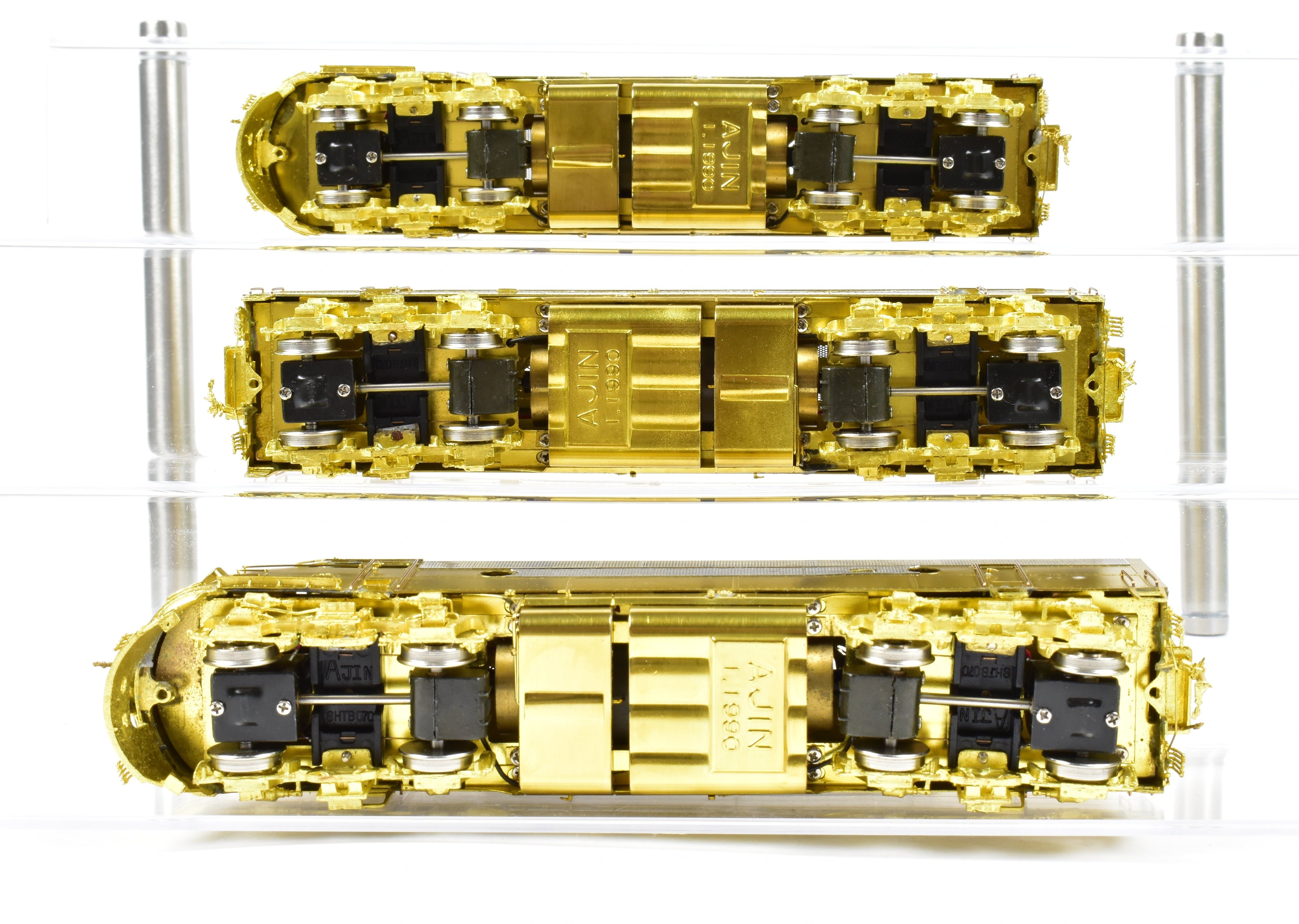 HO Scale Brass Model Train Set by Overland Models, Inc. - Bangor and Aroostook EMD F-3 Phase II A-B-A Configuration