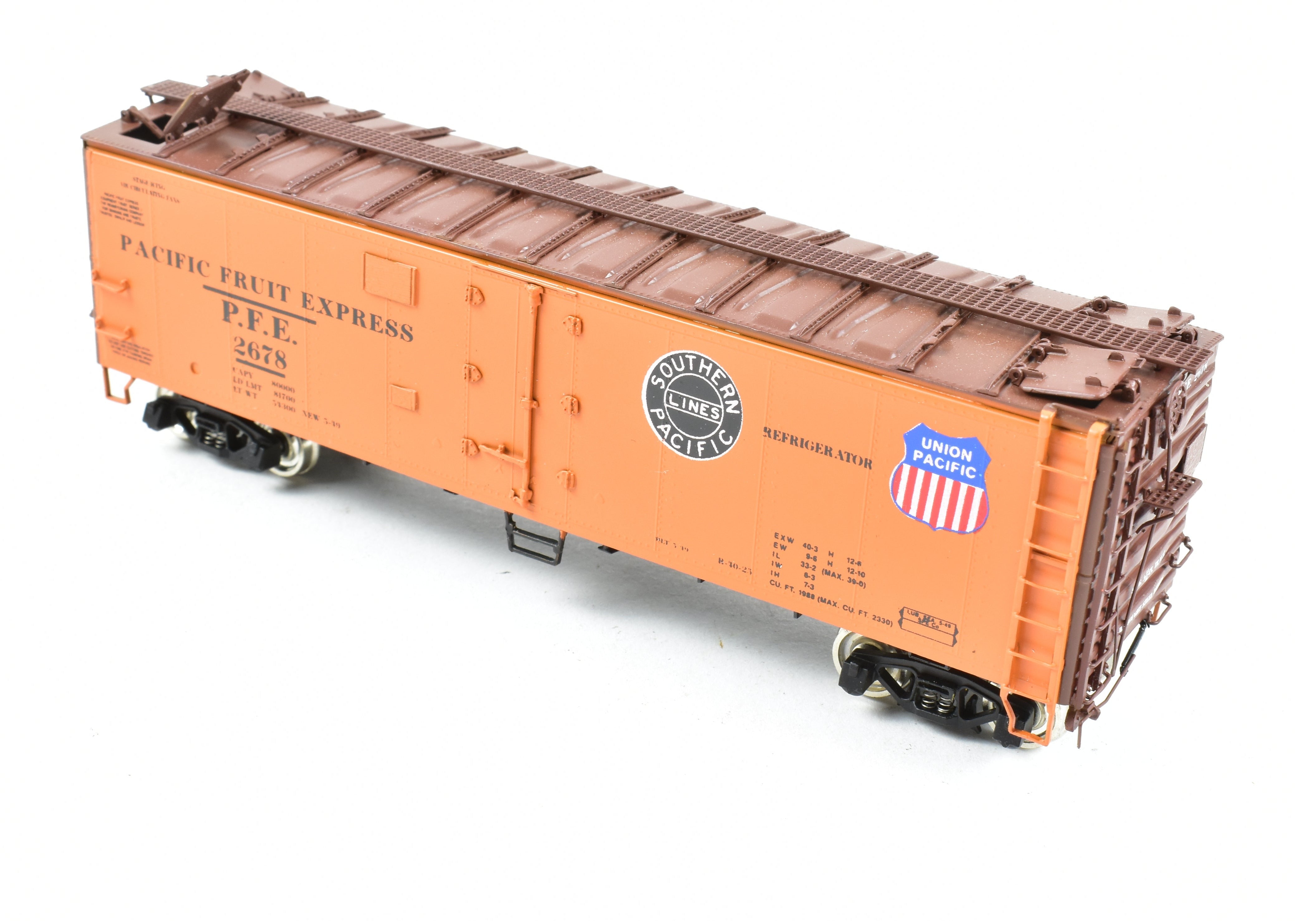 HO Scale Brass CIL Challenger Imports PFE R-40-26 Refrigerator Car #2678