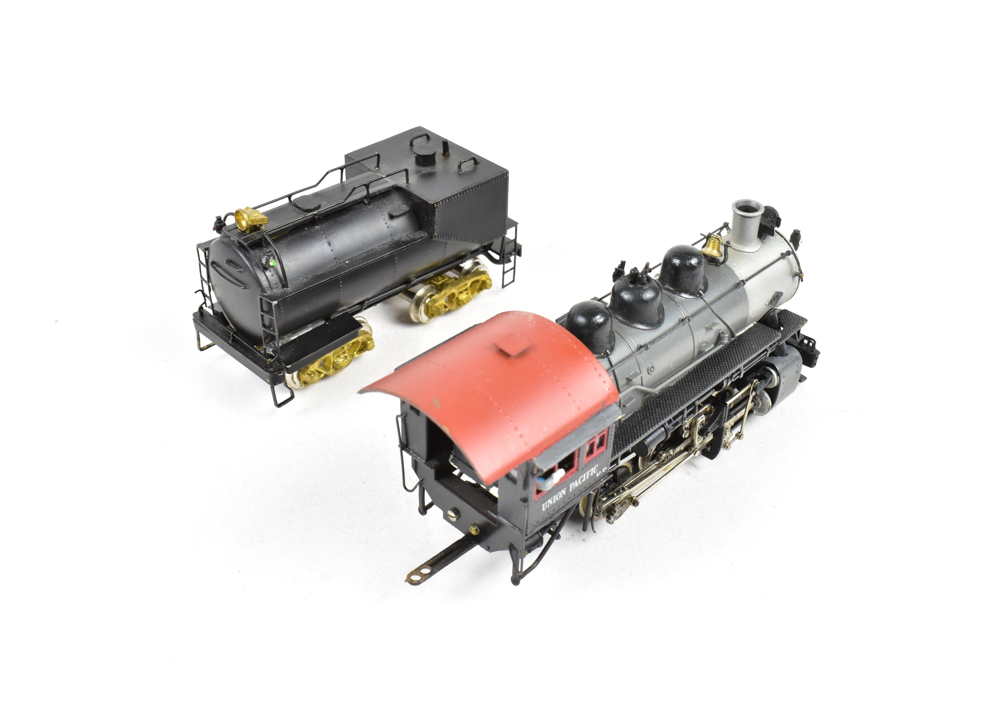 HO Scale Brass PFM - United Union Pacific 0 - 6 - 0 Switcher Model with Custom Painted Engine and Incorrect Kemtron Short Vanderbilt Tender