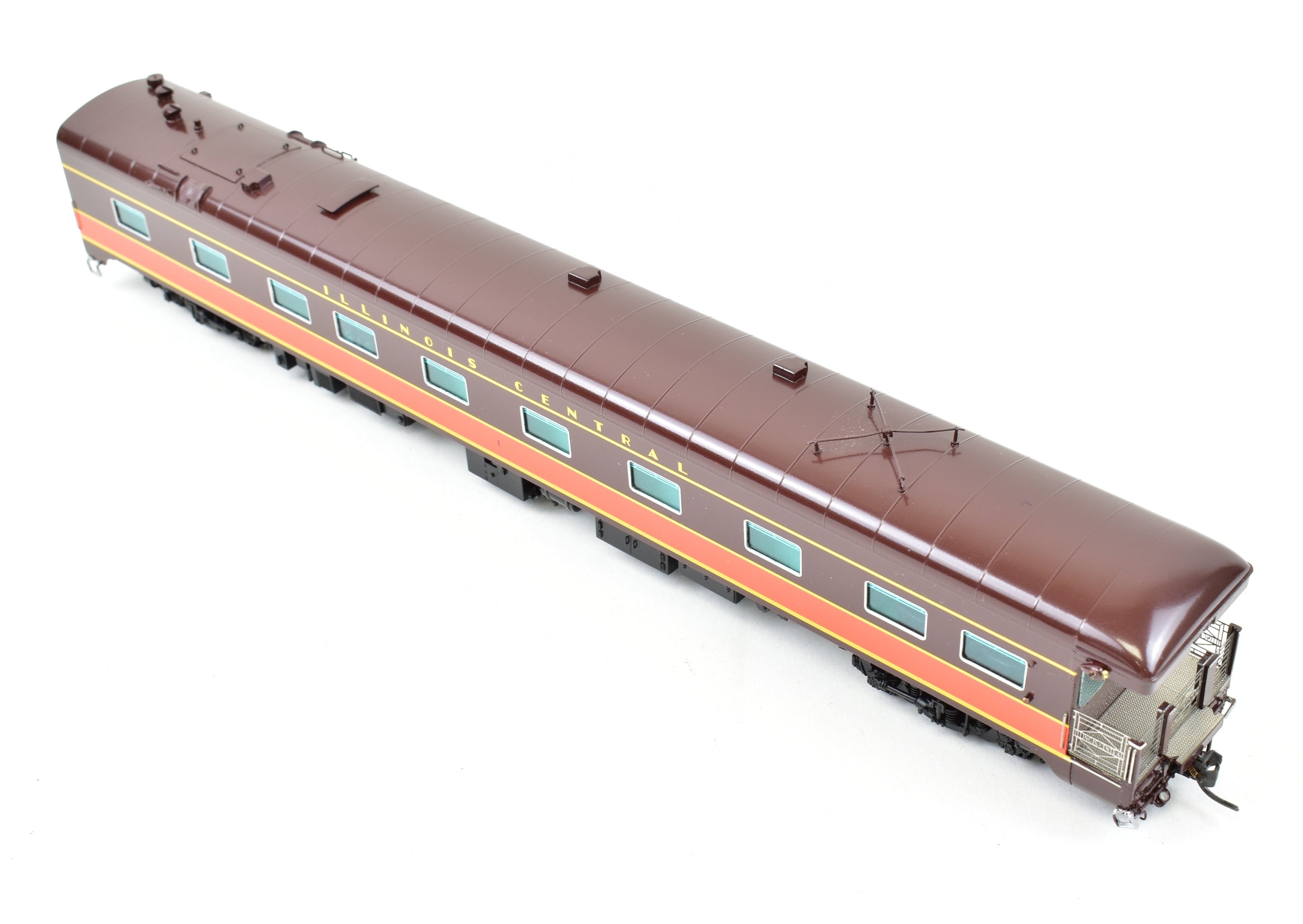 Illinois Central #1 HO Scale Brass Business Car, Factory Painted by Railway Classics