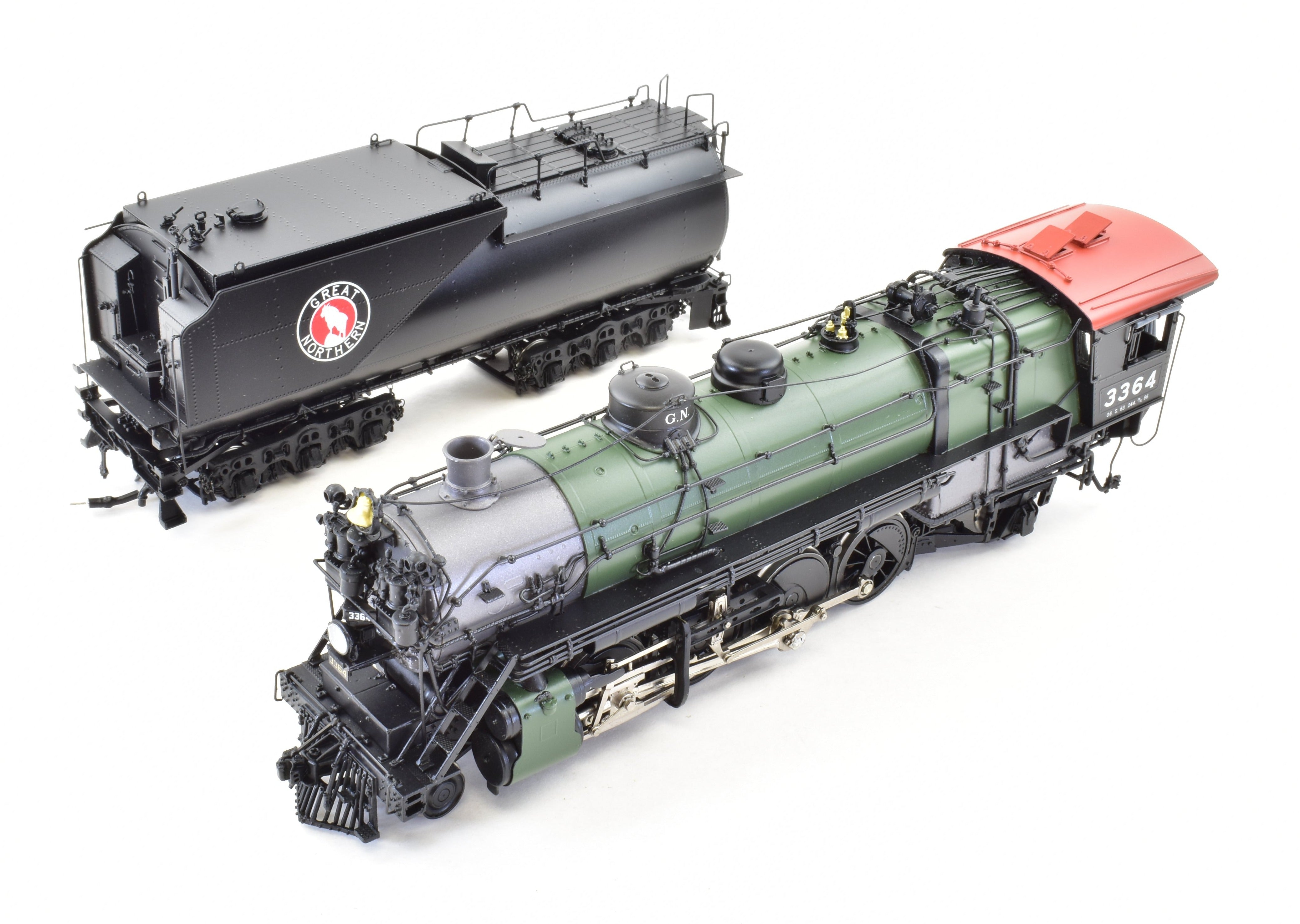HO Scale Brass Model Train Engine - W&R Enterprises Great Northern O - 6 2 - 8 - 2 Version 2, FP #3364