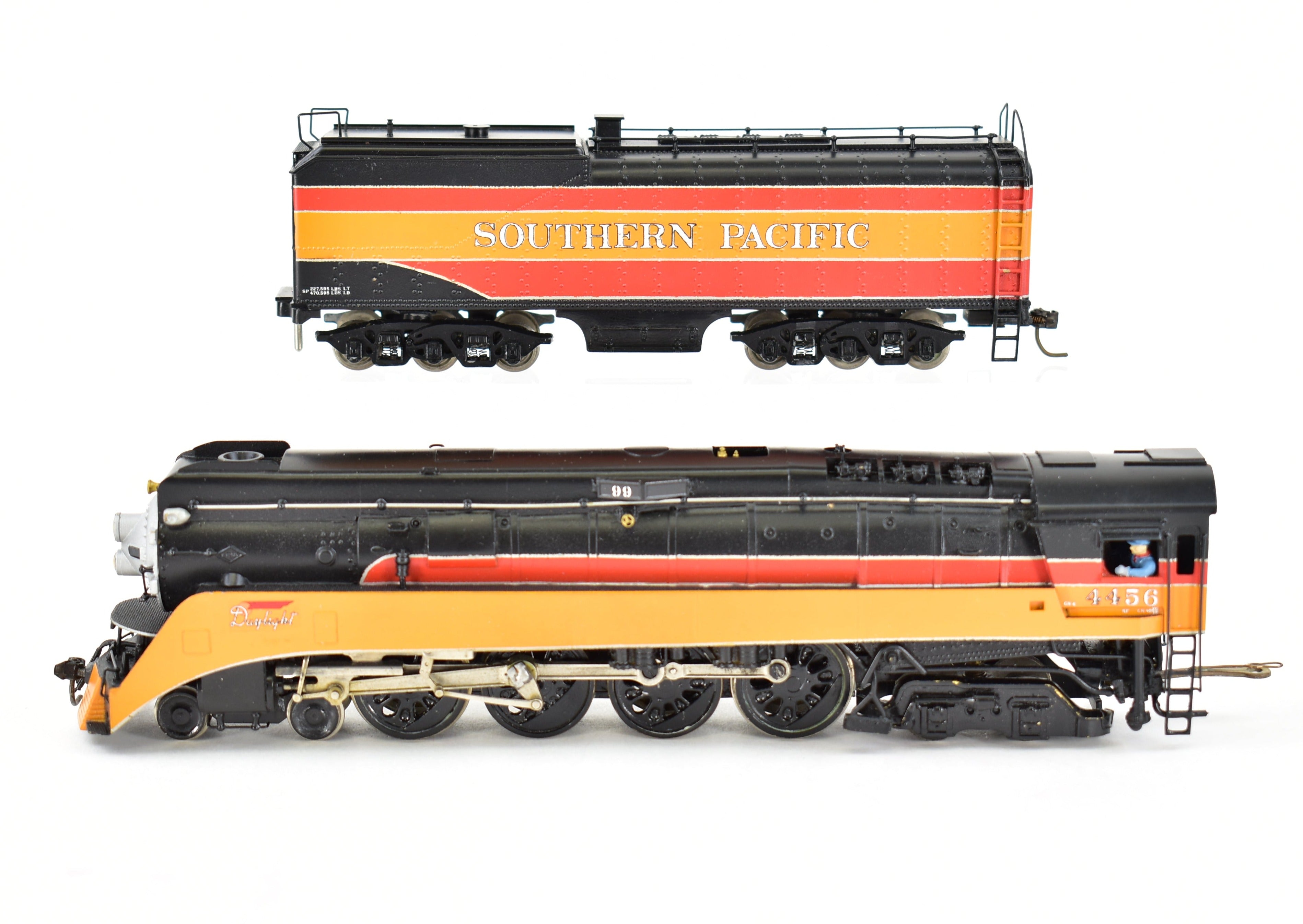 High - Quality HO Scale Brass Pacific Fast Mail (PFM) Model Train - United SP - Southern Pacific Class GS - 4 4 - 8 - 4 with Custom Painting