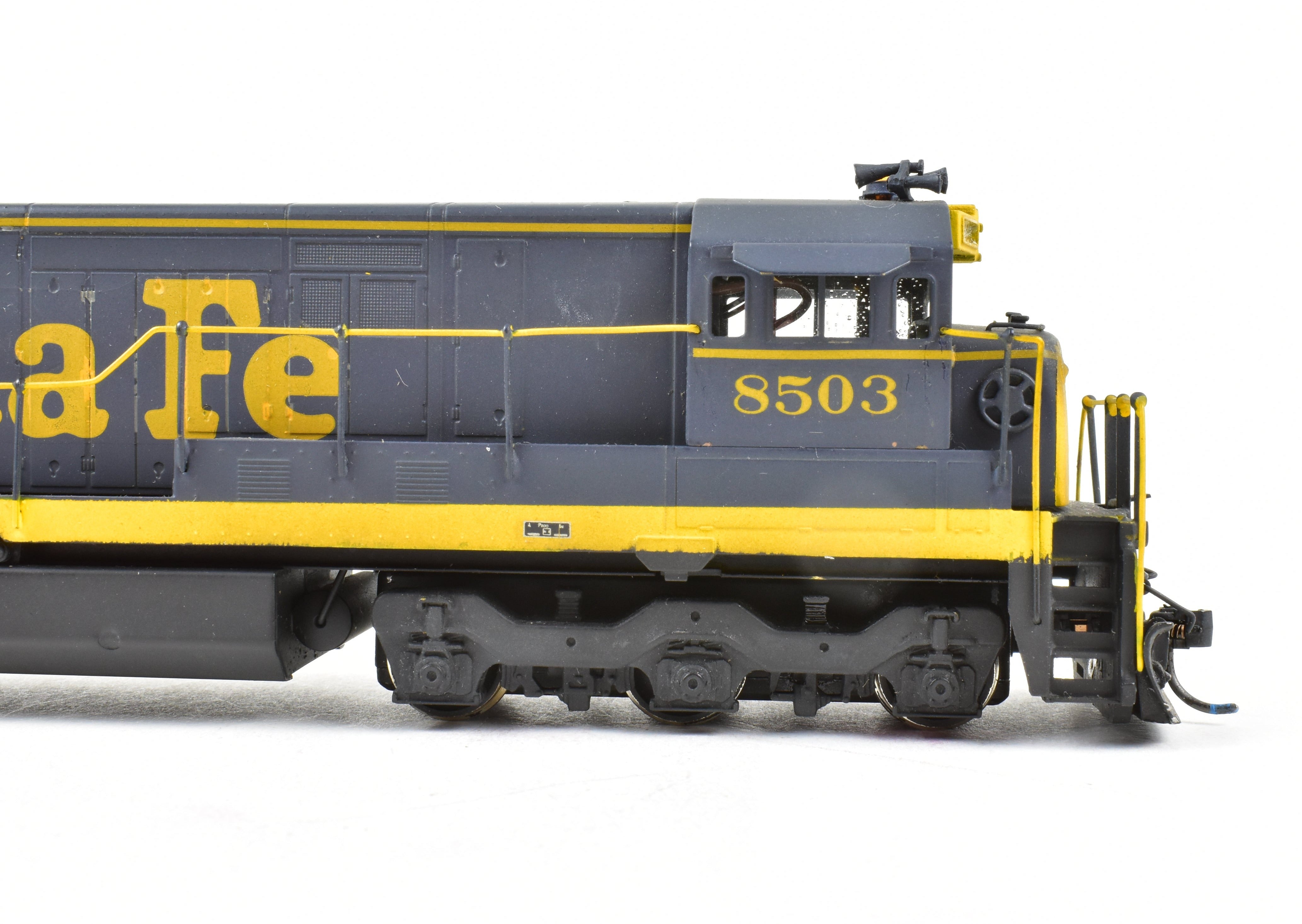 Custom Painted HO Brass Alco Models ATSF Santa Fe GE U - 33C Diesel