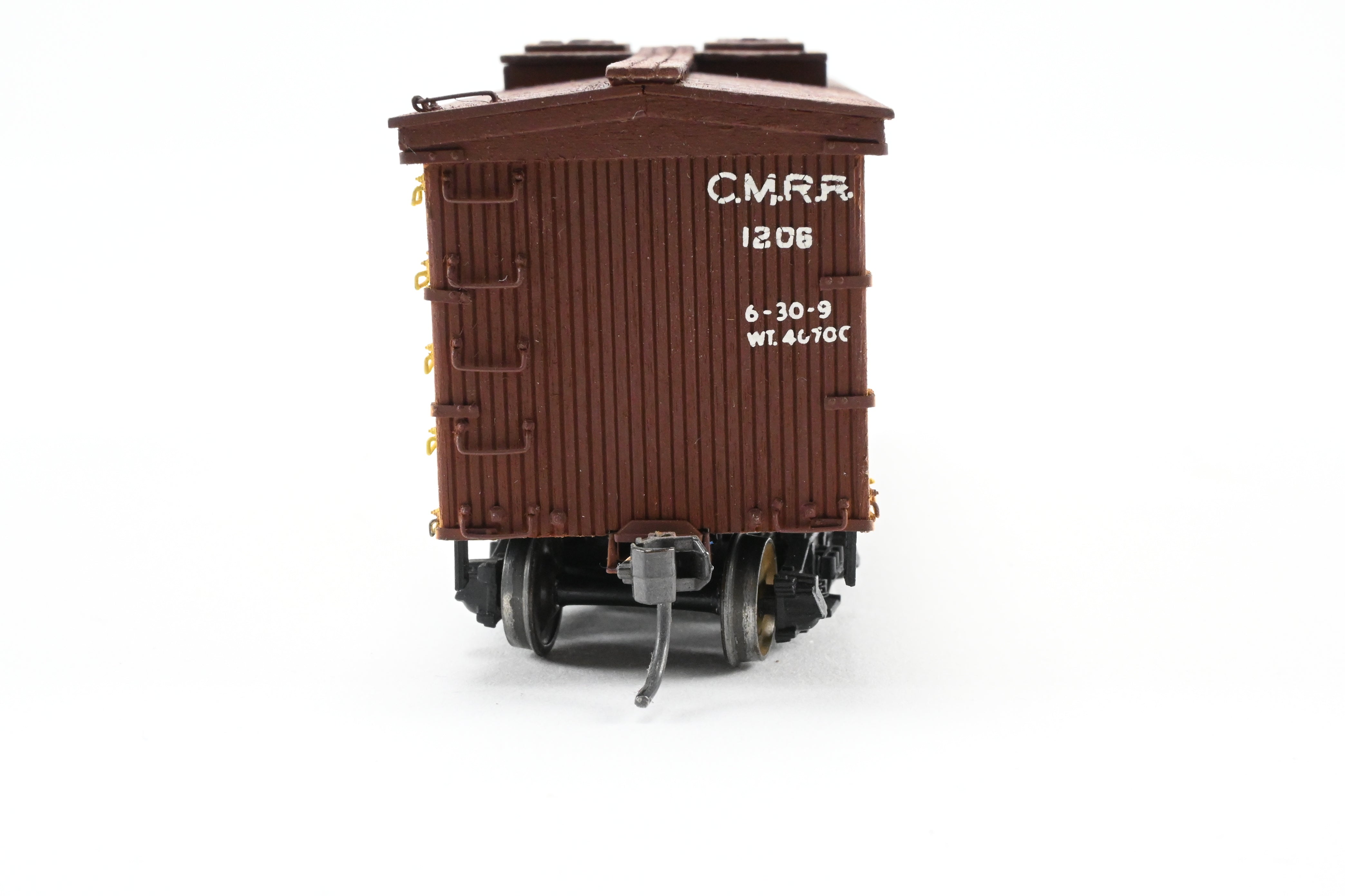 HO Scale La Belle Woodworking Colorado Midland 36-Foot Wood-Sided Refrigerator Car Model - Fully Assembled and Professionally Painted