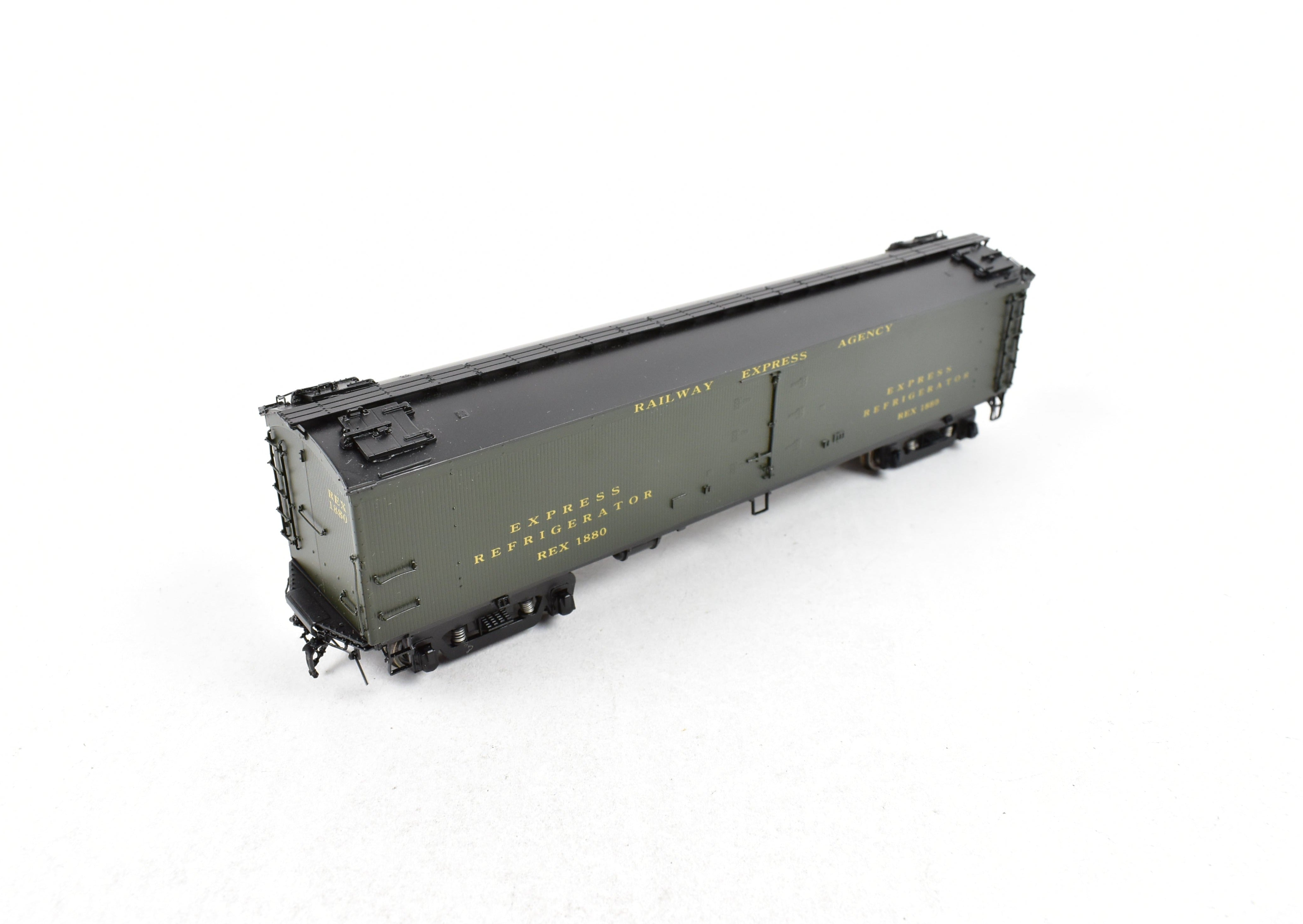 HO Brass Precision Scale Co. REA Railway Express Agency BR Class 53' 6 Reefer Brake System Model