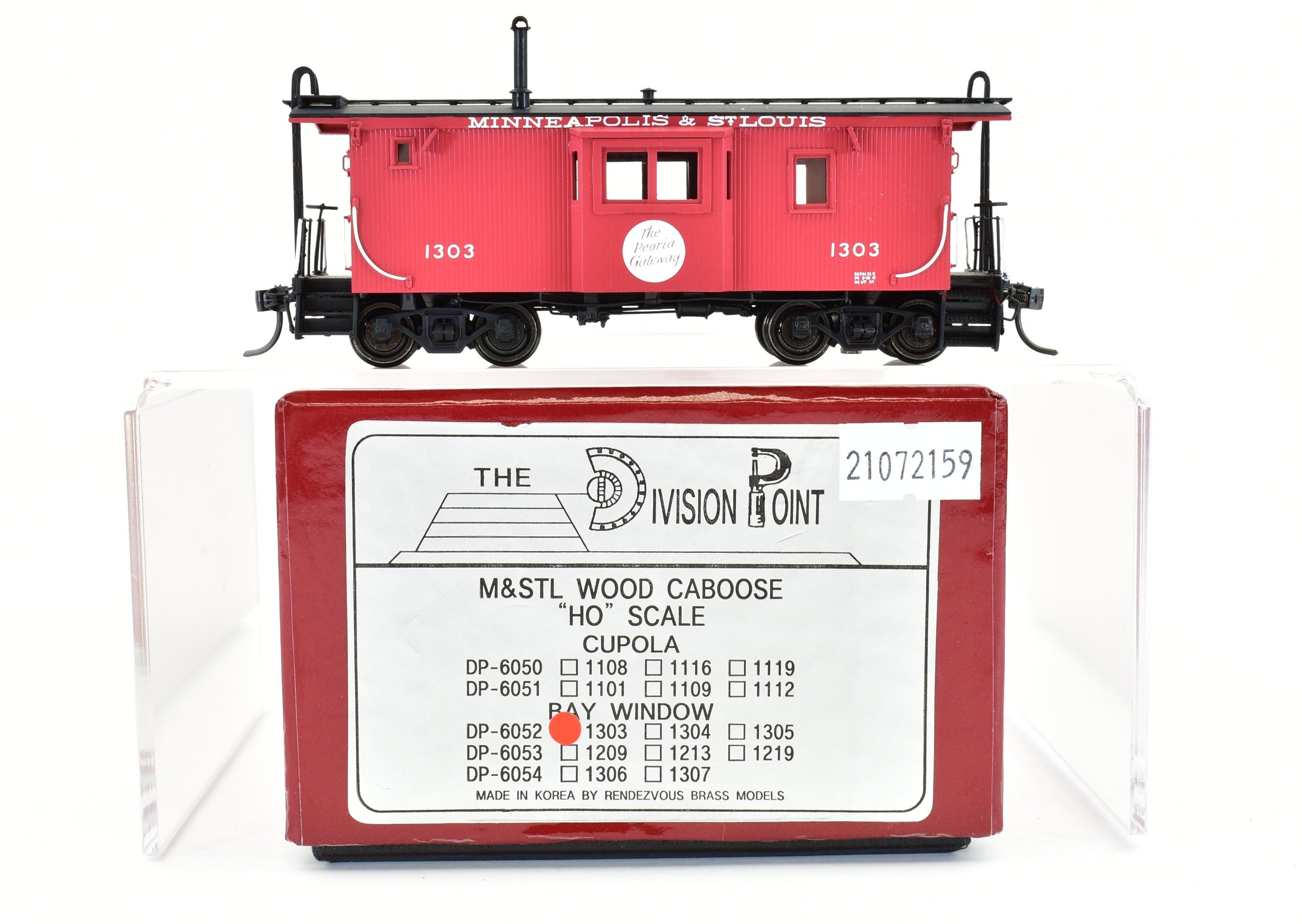 HO Brass DVP Minneapolis & St Louis Wood Bay Window Caboose Model FP 2006