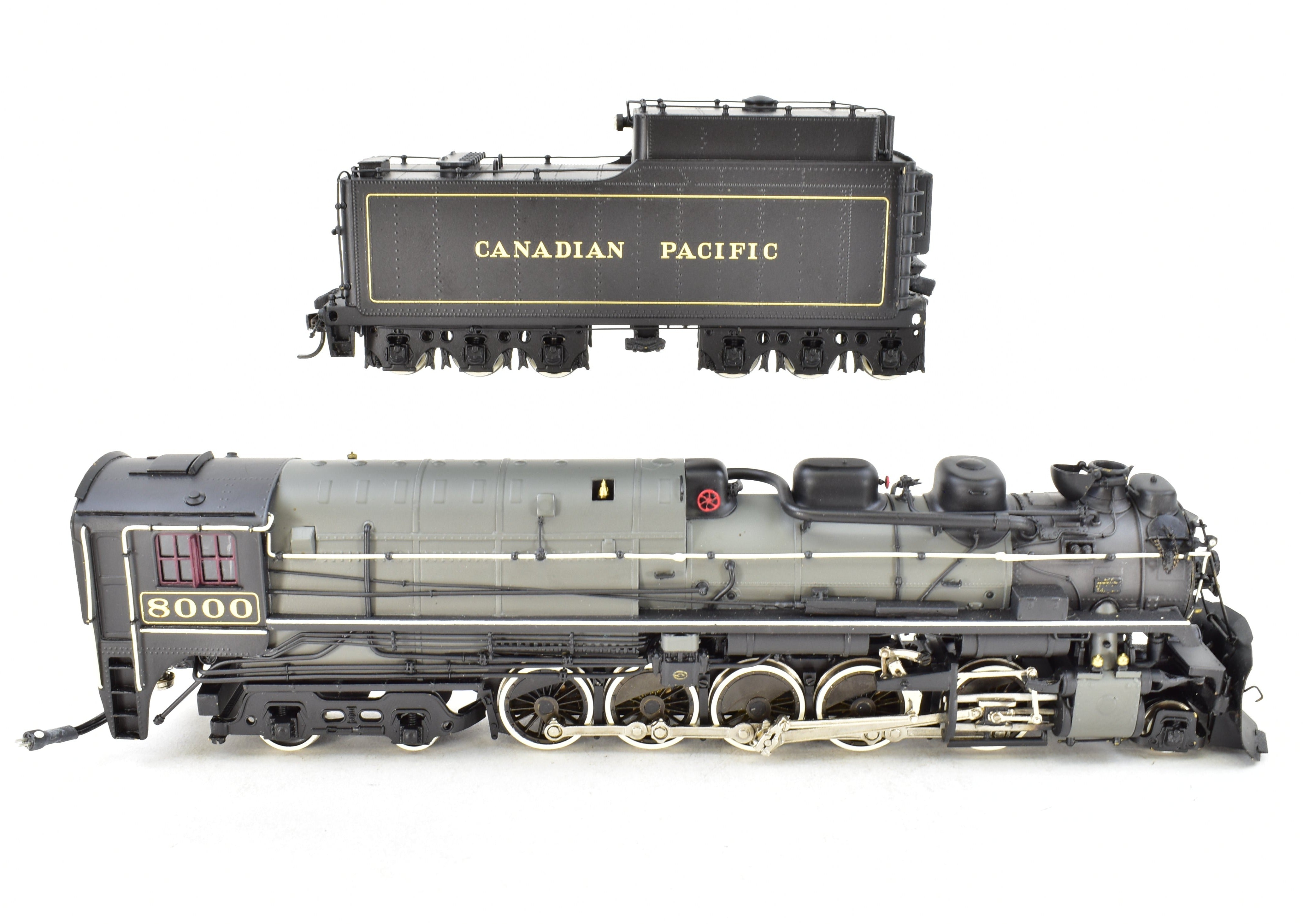 HO Scale Brass Canadian Pacific Railway T4a 2-10-4 Locomotive Model - Totem Models, CP No. 8000