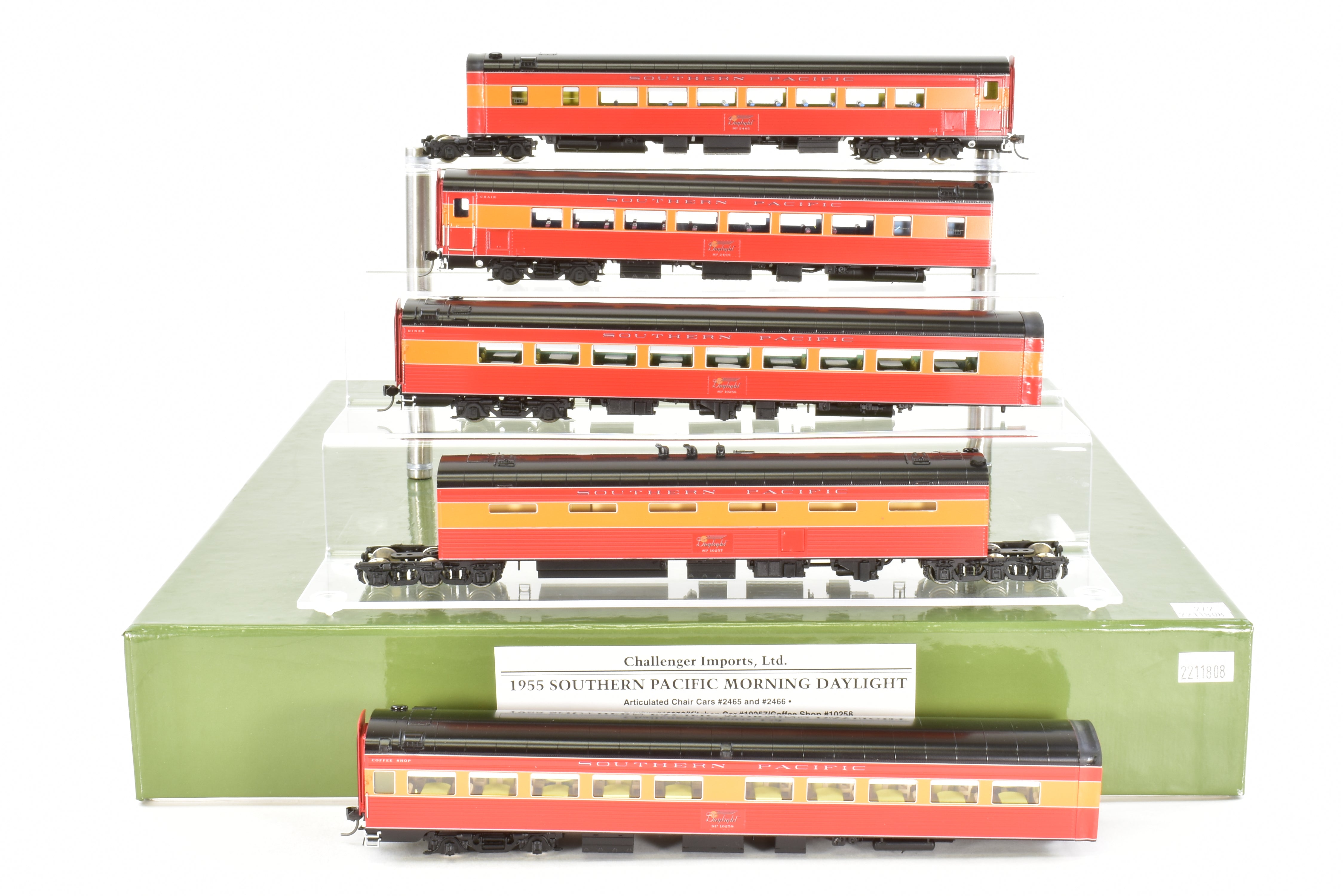 HO Scale Brass Model Train CIL - Challenger Imports Southern Pacific 1955 Morning Daylight 10 - Car Set FP Collection