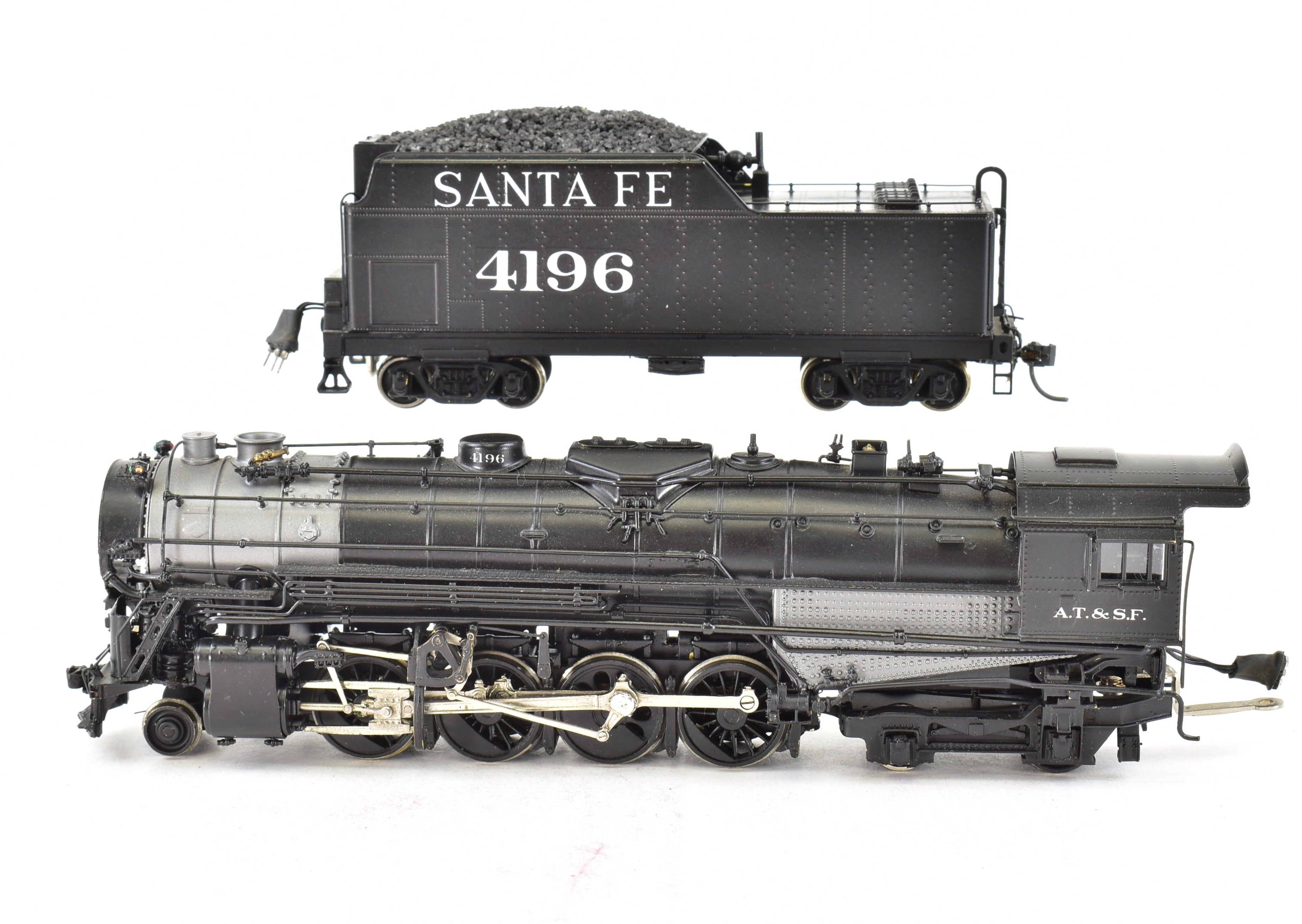 HO Scale Brass Westside Model Co. ATSF - Santa Fe 2-8-4 Berkshire Custom Painted Locomotive with Digitrax DCC for Model Train Enthusiasts