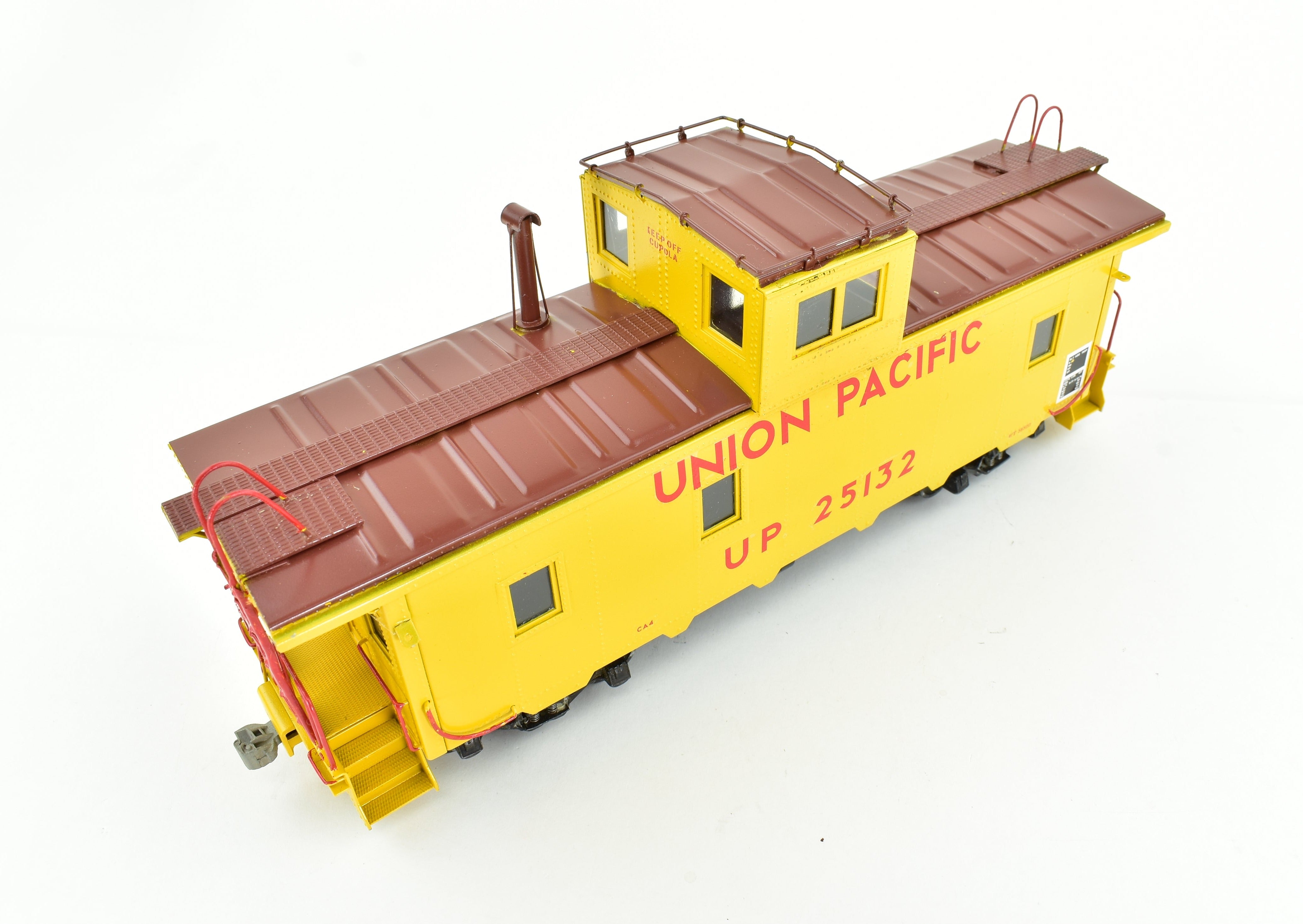 Custom Painted O Scale Union Pacific CA - 4 Steel Cupola Caboose by Max Gray