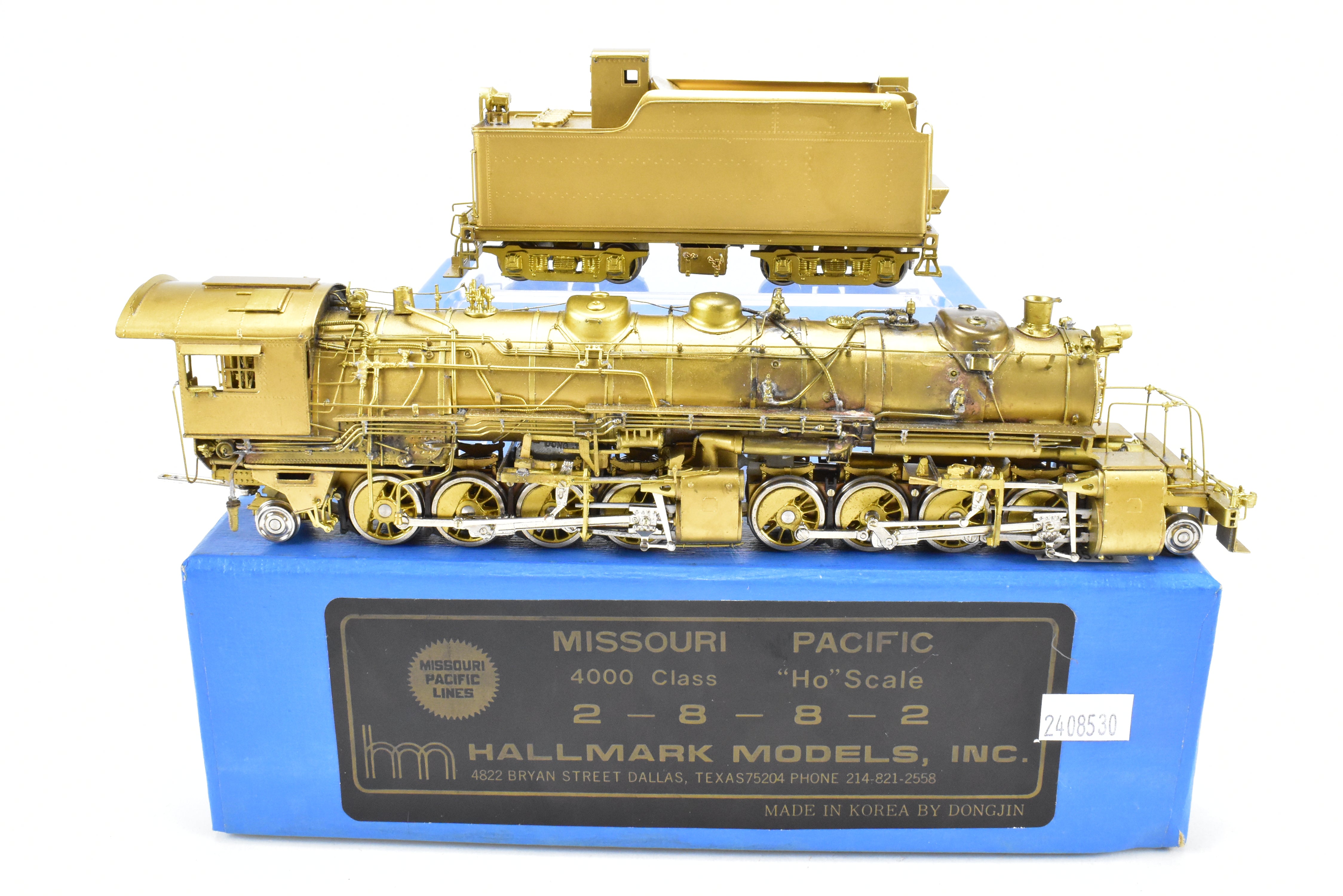 HO Scale Brass Hallmark Models Collectible Missouri Pacific 2-8-8-2 4000 Series Mallet Locomotive Custom Modified to 1936 Appearance by Joe G. Collias - One-of-a-Kind Model