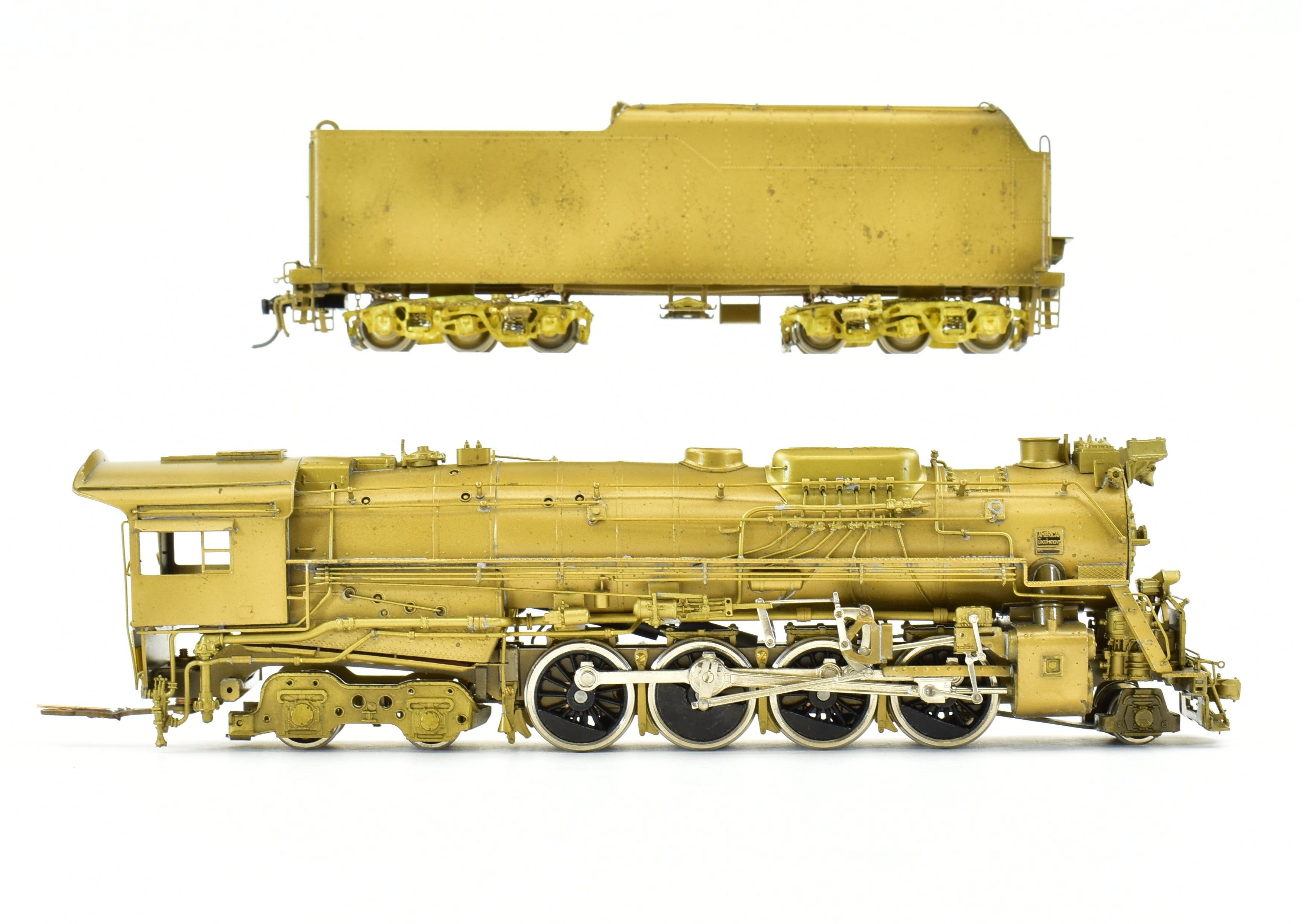 High - Quality HO Scale Brass Pacific Fast Mail (PFM) Model Train - United C&O, Chesapeake & Ohio 2 - 8 - 4 Alco Kanawha, 1977 Edition