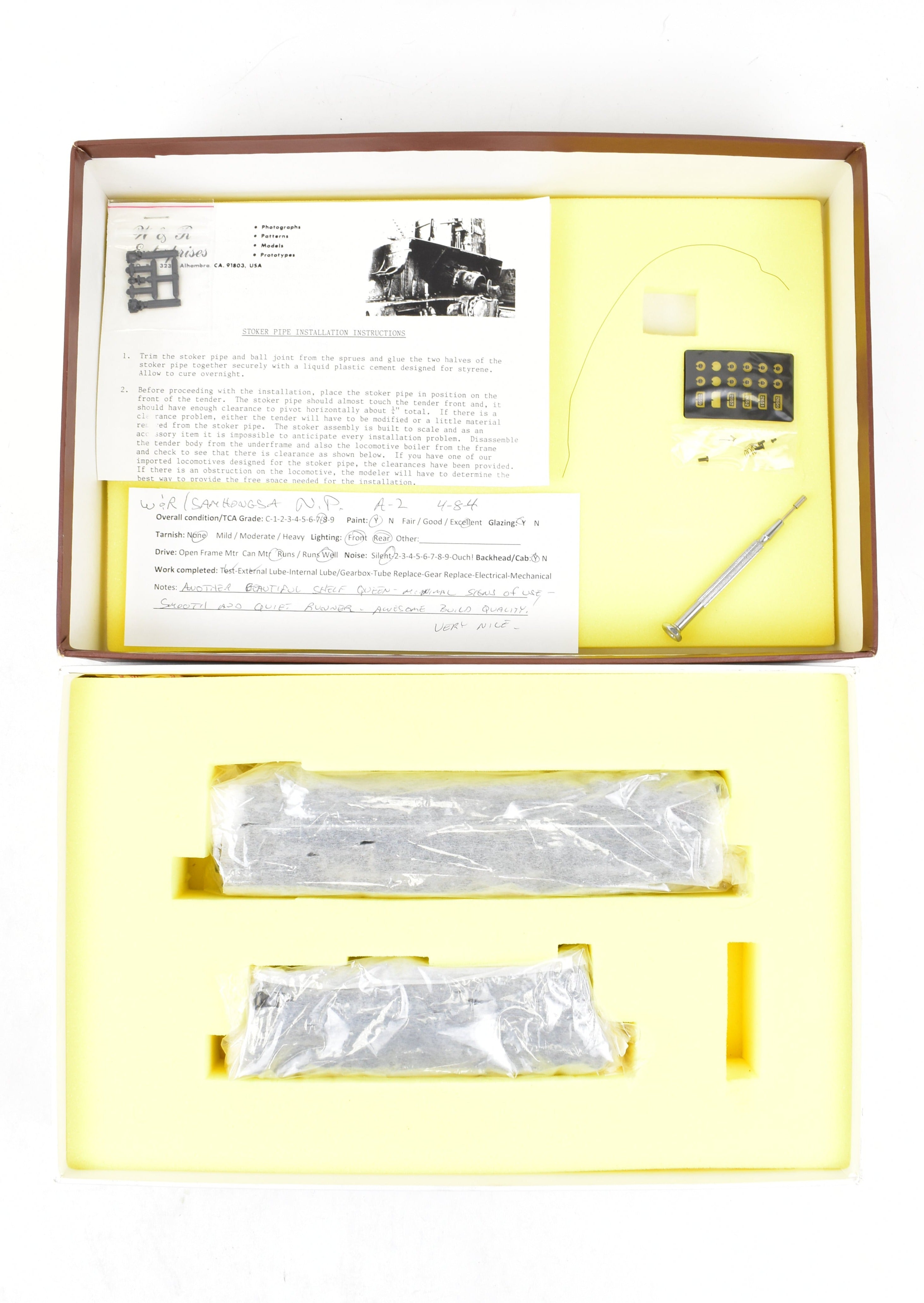 HO Scale Brass W&R Enterprises NP Northern Pacific A-2 4-8-4 Locomotive #2658