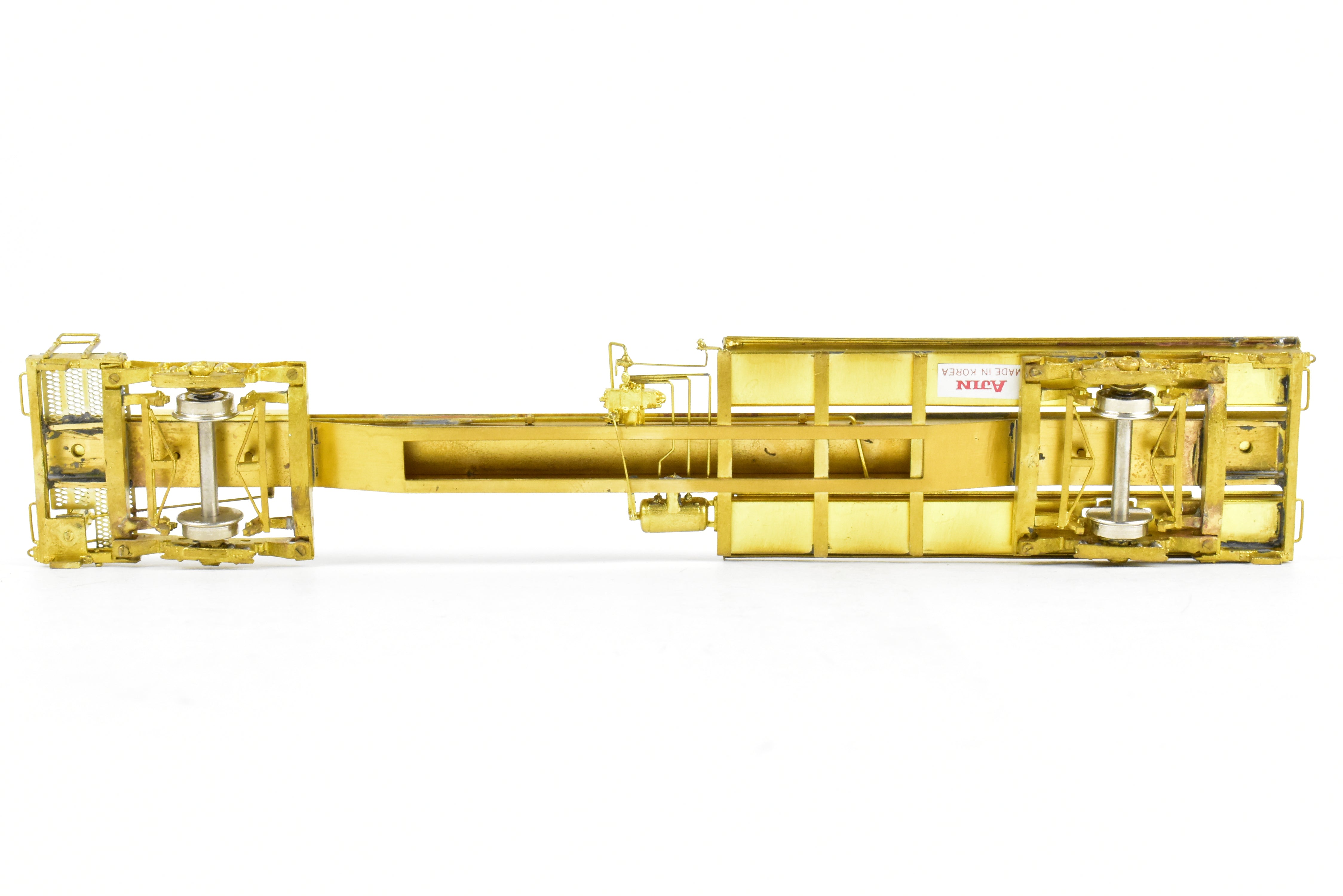 HO Brass OMI 50' TOFC Car TTUX 121046 with National Unitruck