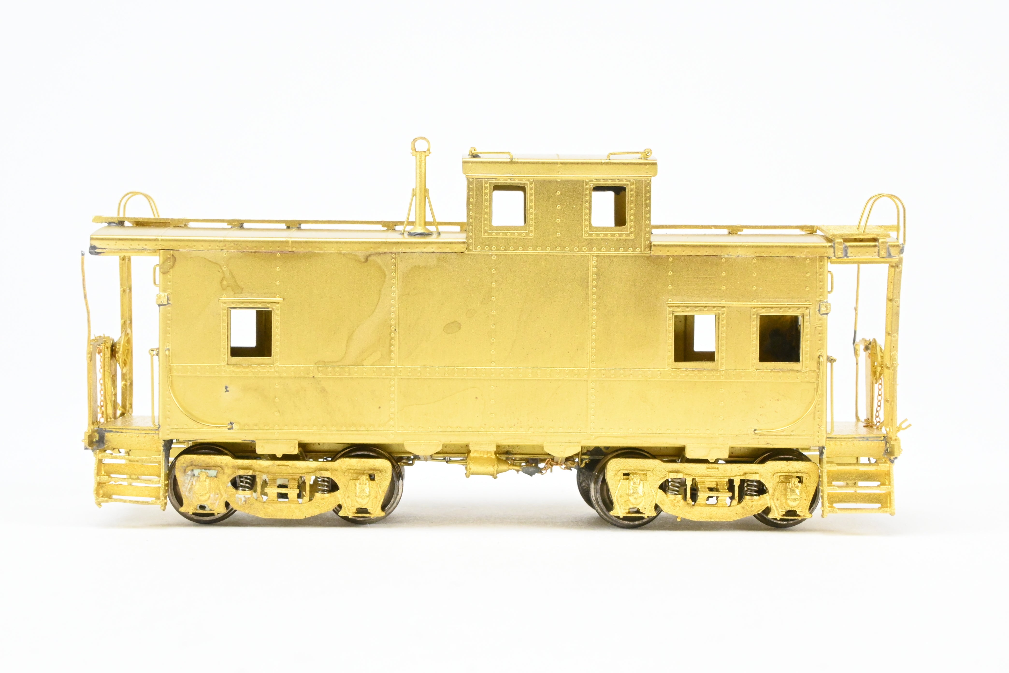HO Scale Brass OMI - Overland Models, Inc. Model Railroad Erie Railroad Offset Cupola Caboose Nos. C - 110 - 169 Riveted Design with Belt Rail from the 1951 Era