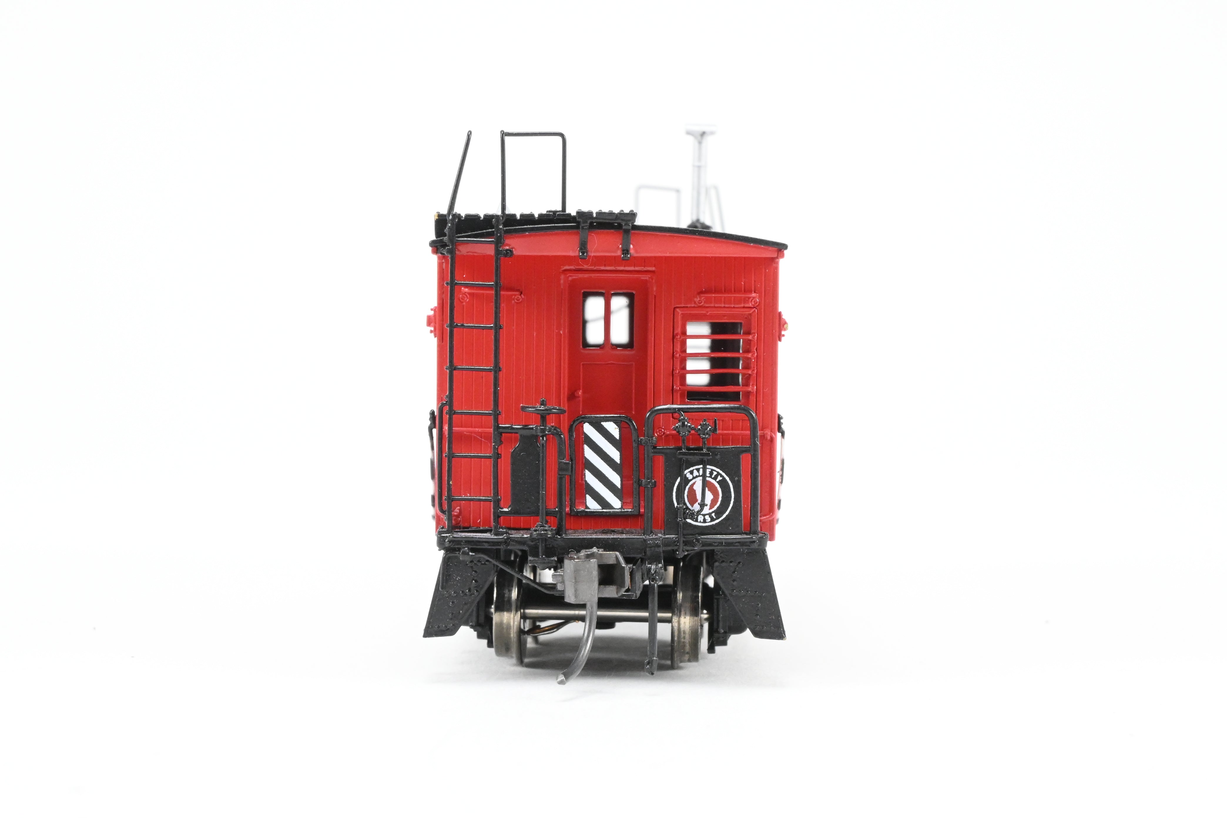 HO Scale Brass Converted Caboose - Challenger Imports Great Northern X523, 25-Foot Wood Caboose, Later Version with Added Marker Lights and Wrong Packaging