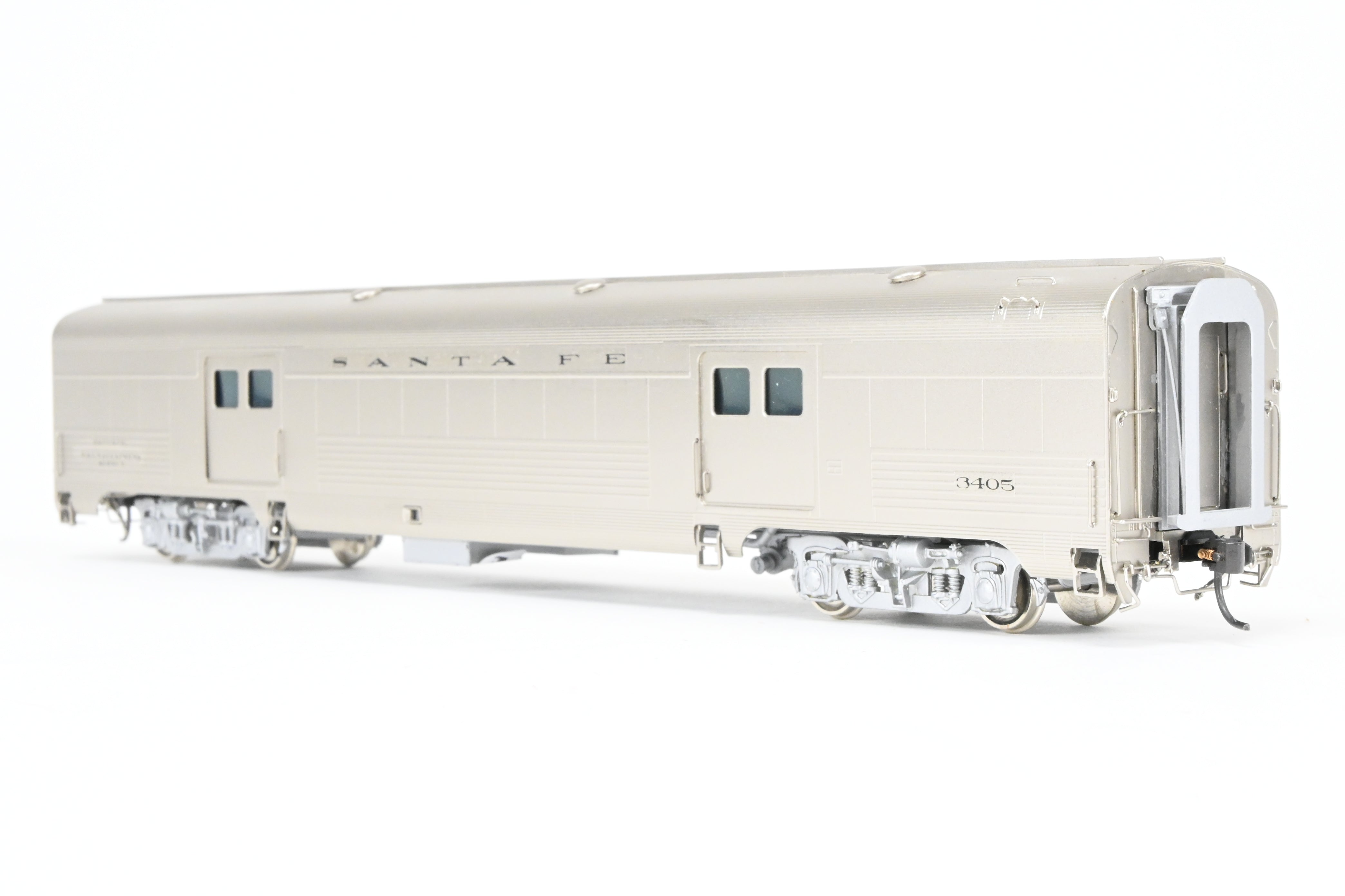 HO Scale Brass W&R Enterprises ATSF - Santa Fe Baggage - Mail Car Models Ranging from No's 3404 to 3408, Specifically Finished as No. 3405