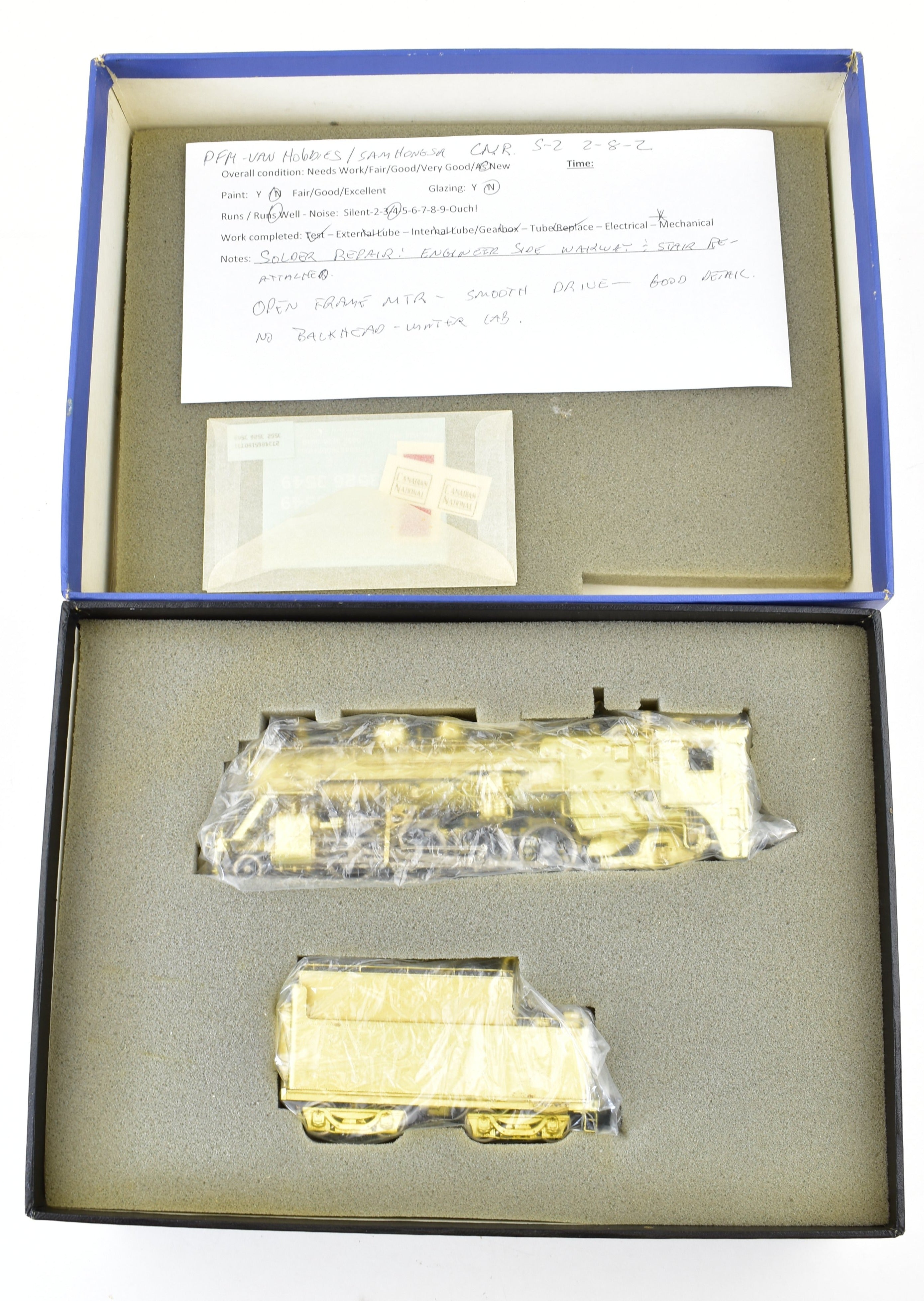 HO Scale Brass Model Train - Van Hobbies Canadian National Railway (CNR) S-2 2-8-2 Locomotive