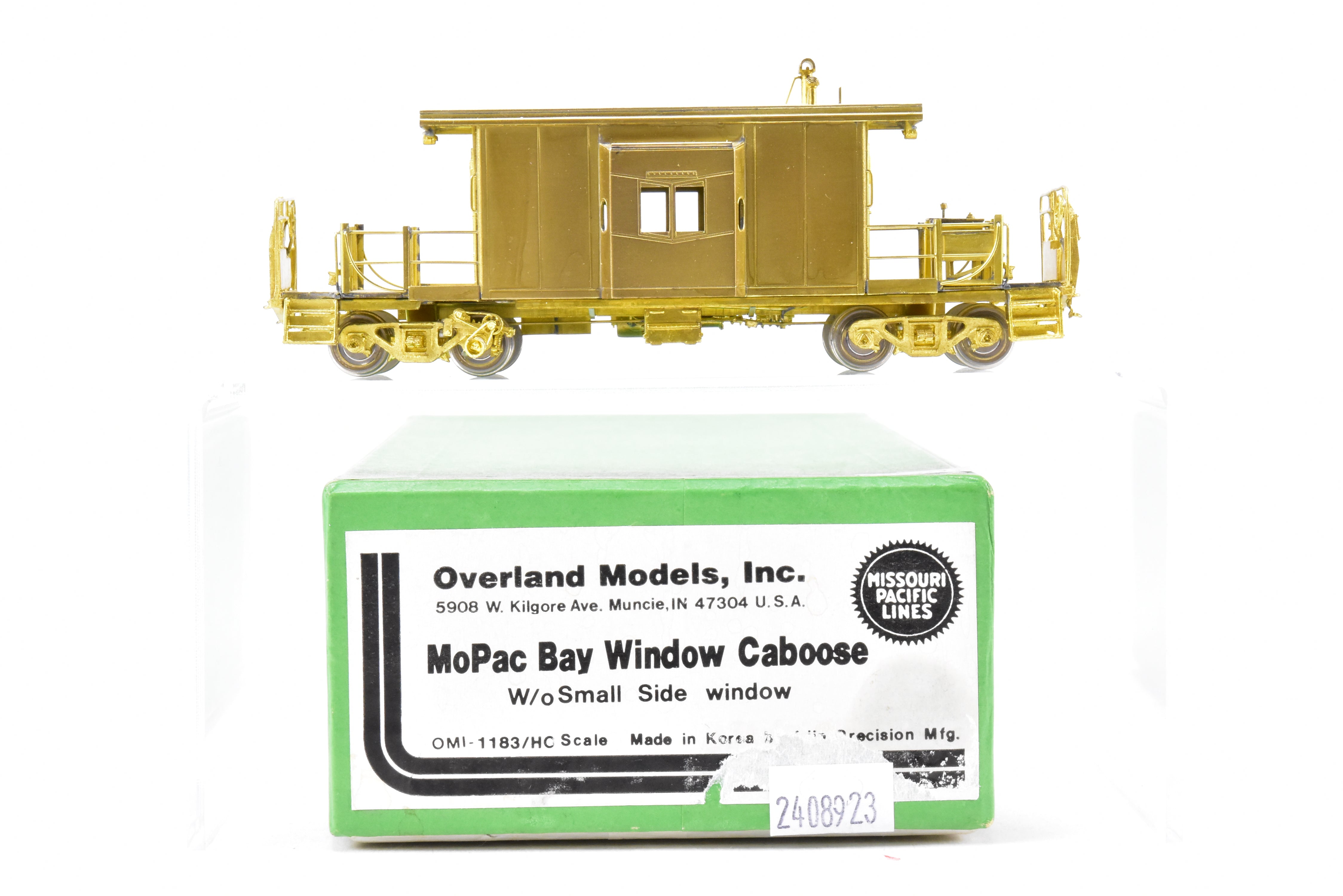 HO Brass OMI MP Missouri Pacific Bay Window Caboose, Mint, No Small Side Window