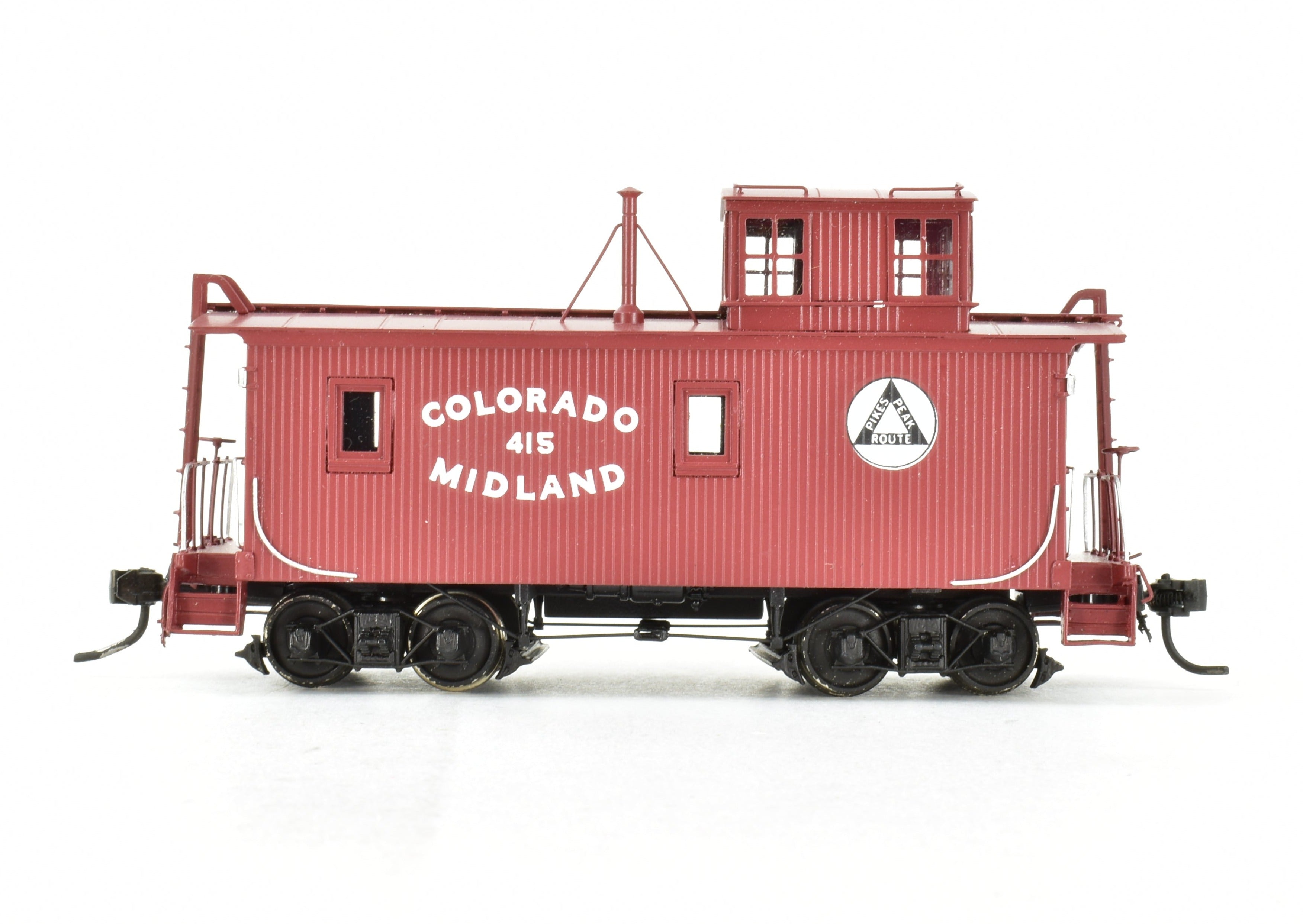Collector's Pro-Painted HO Brass Beaver Creek Colorado Midland Wood Caboose