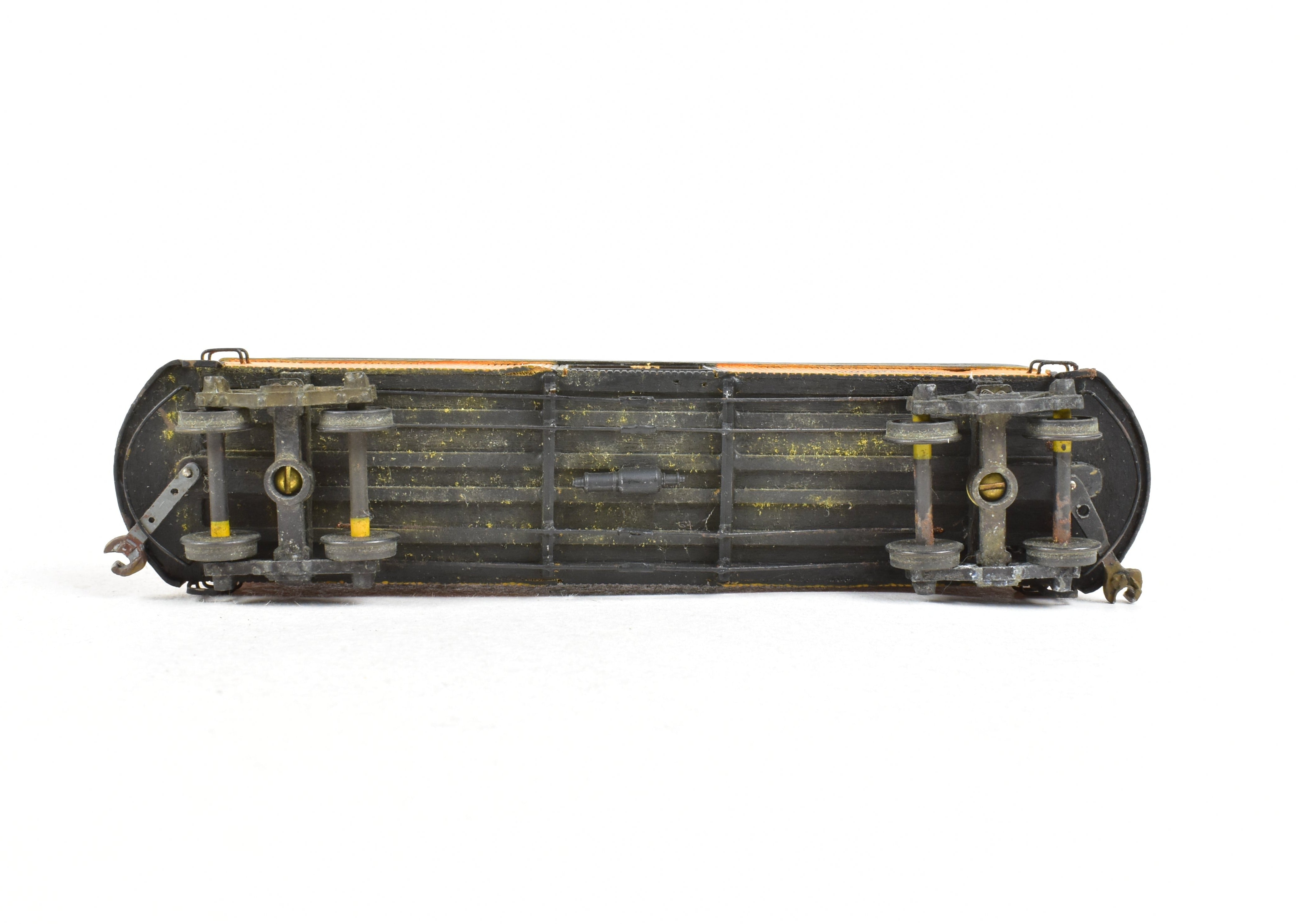 HO Scale La Belle Woodworking Illinois Terminal System Freight/Baggage Trailer Model Kit, Built and Painted, #717