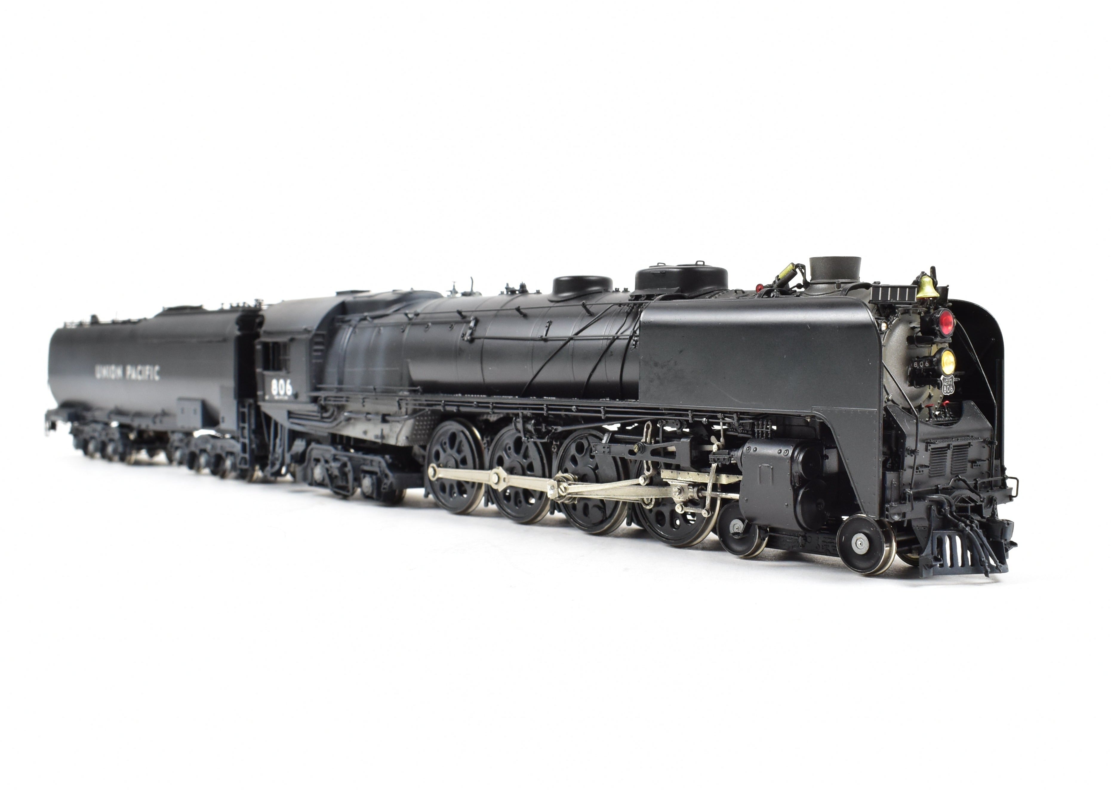 HO Scale Brass Model Train - Overland Models Inc. Union Pacific FEF - 1 4 - 8 - 4 Locomotive No. 806 with Light Weathering and Factory Painting