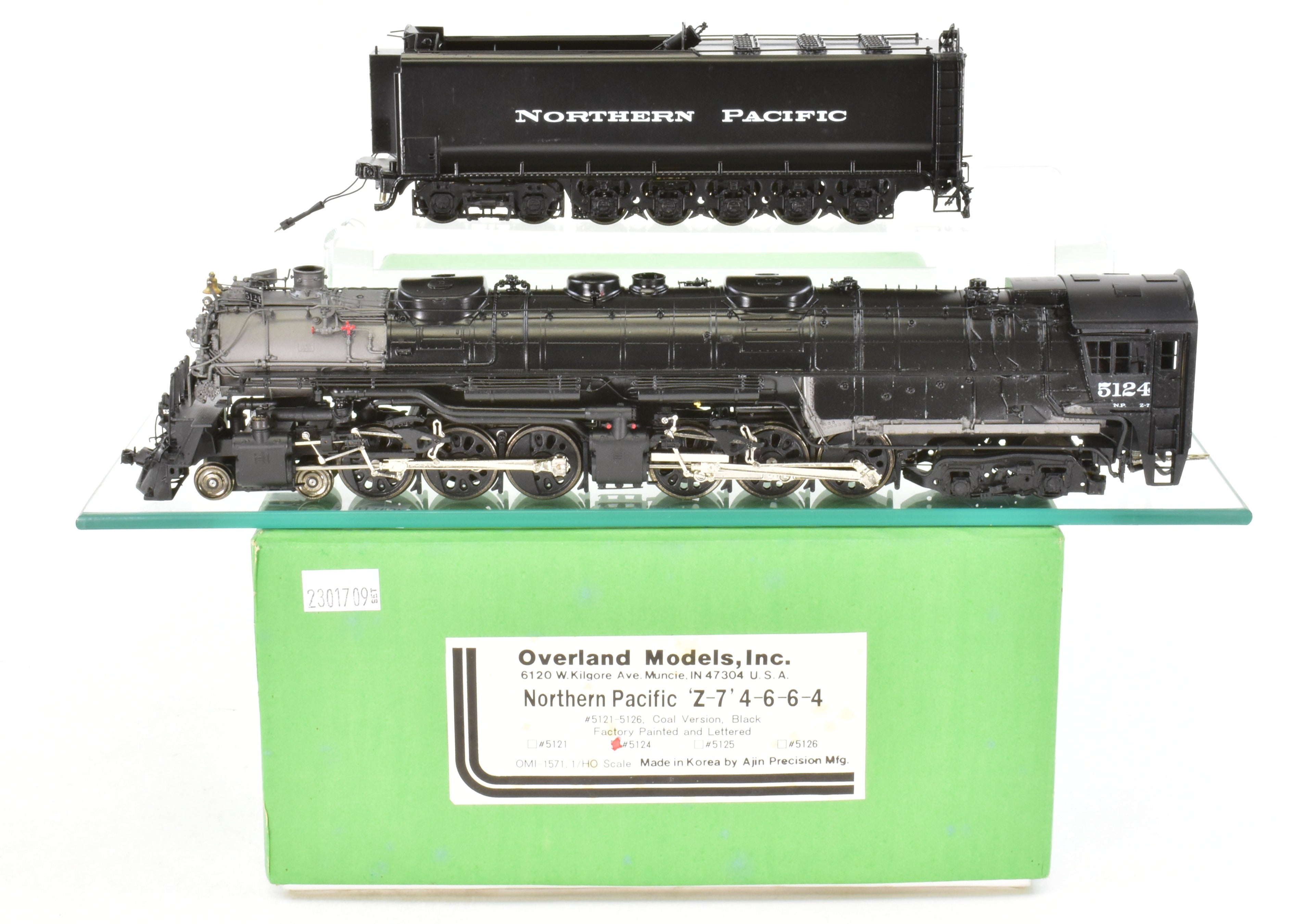 HO Scale Brass Model Train - Overland Models Northern Pacific Z - 7 4 - 6 - 6 - 4 FP Locomotive #5124