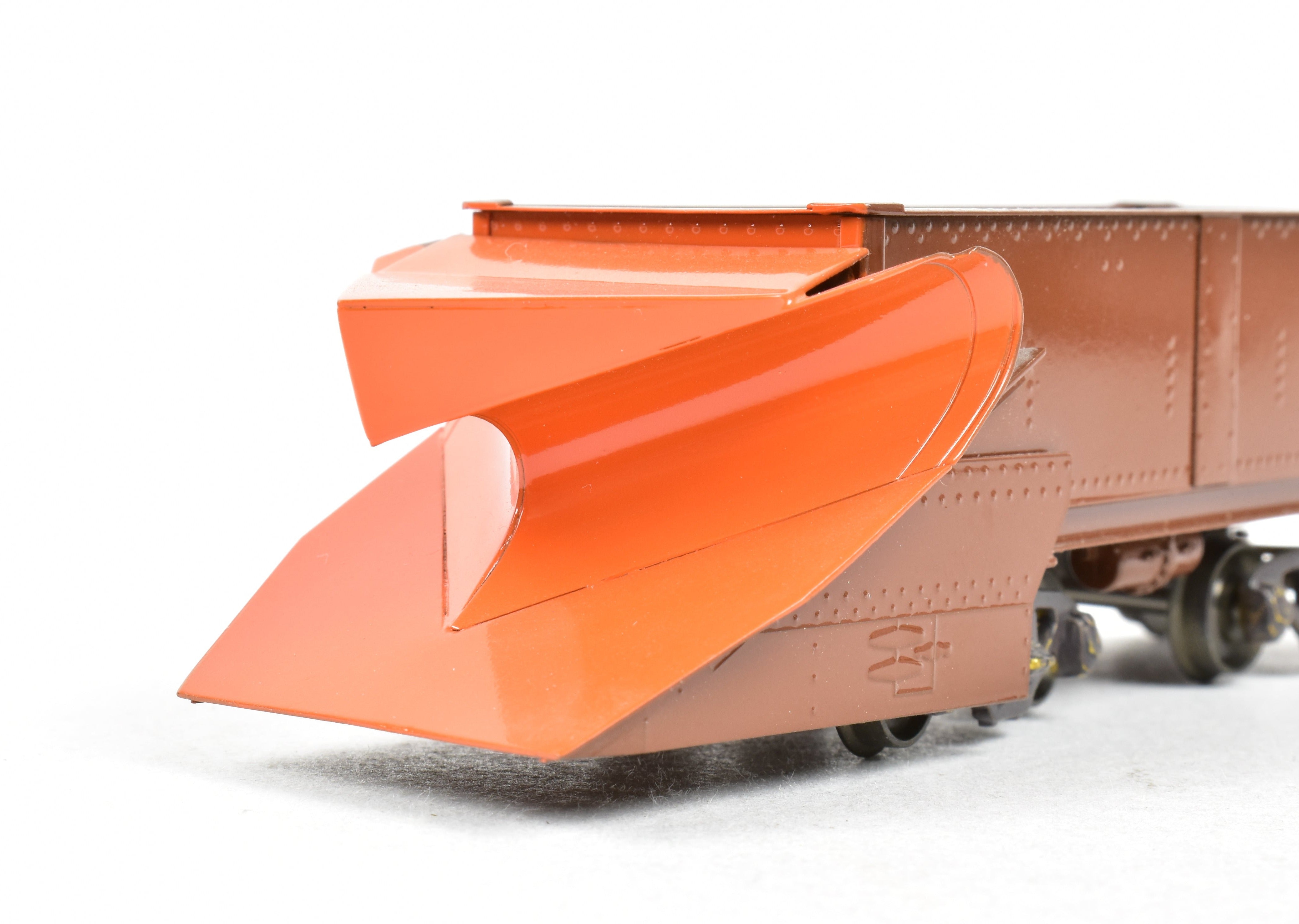 HO Scale Brass Hallmark Models Custom - Painted Missouri Pacific Snow Plow Model