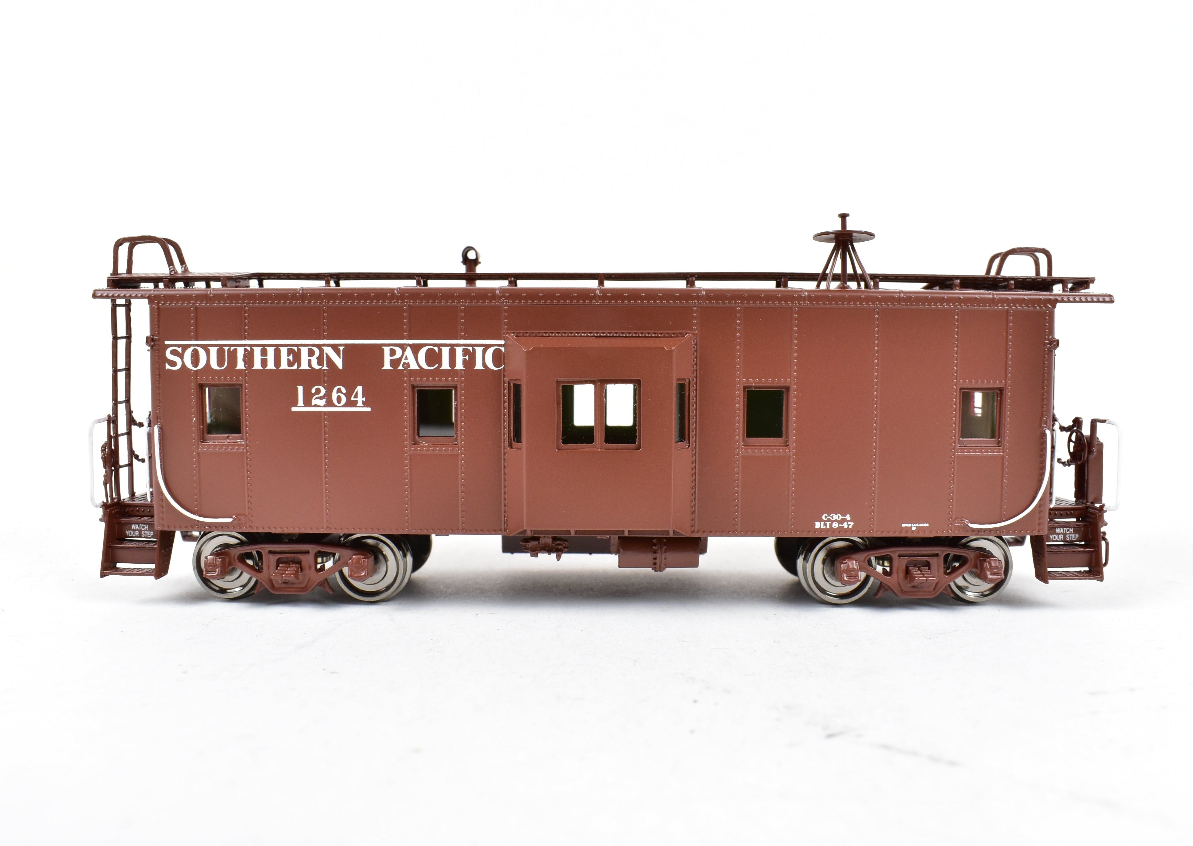 HO Scale Brass Southern Pacific Bay Window Caboose C-30-4 FP No. 1264 by Challenger Imports