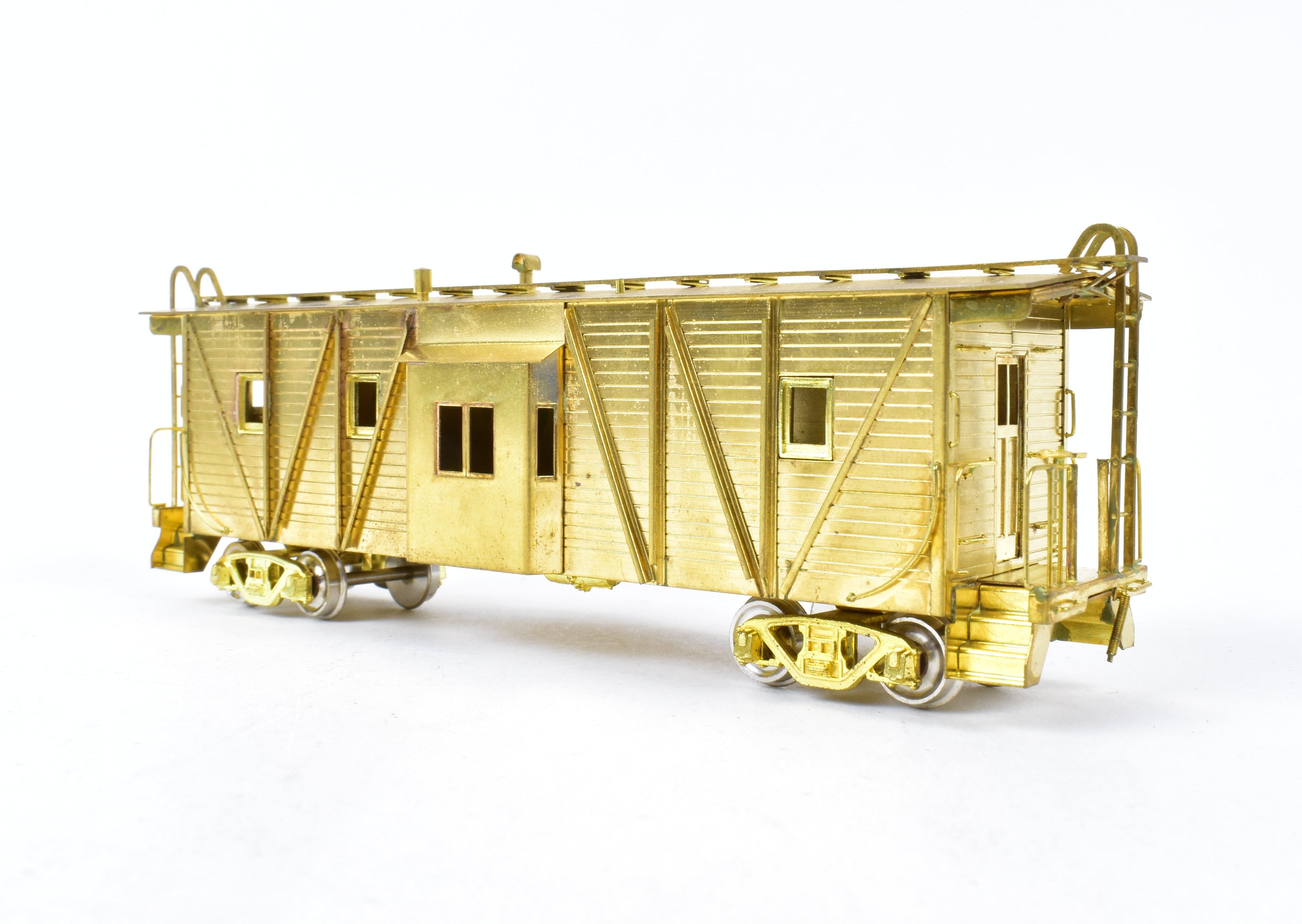 HO Scale Brass Balboa Western Pacific Bay Window Caboose with Spares